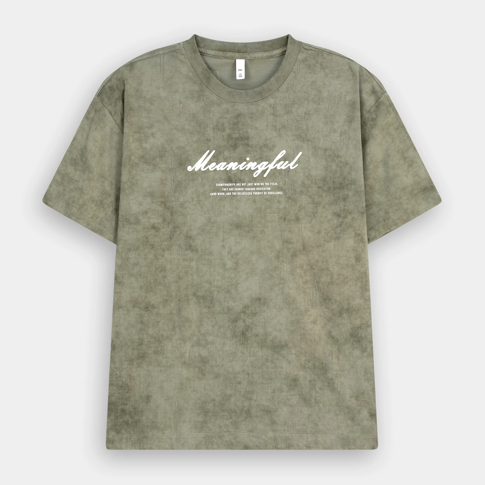 ARMY GREEN MEANINGFULL ARTISAN SERIES TEE - Image 2