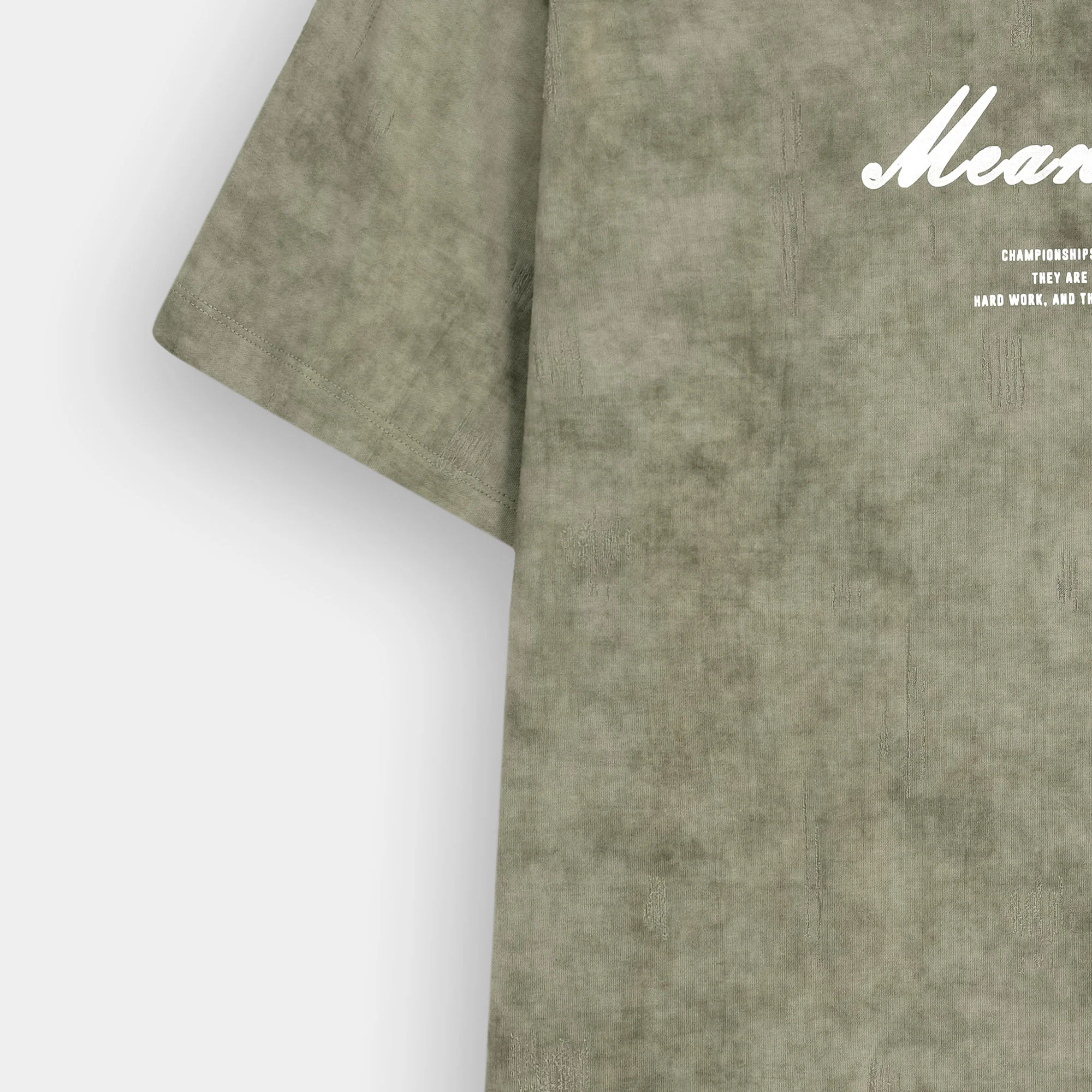 ARMY GREEN MEANINGFULL ARTISAN SERIES TEE - Image 4