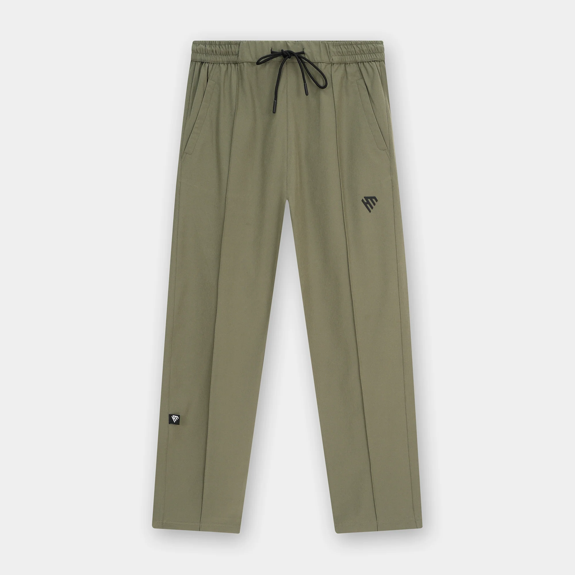 ARMY GREEN PINTUCK TROUSER - Image 2