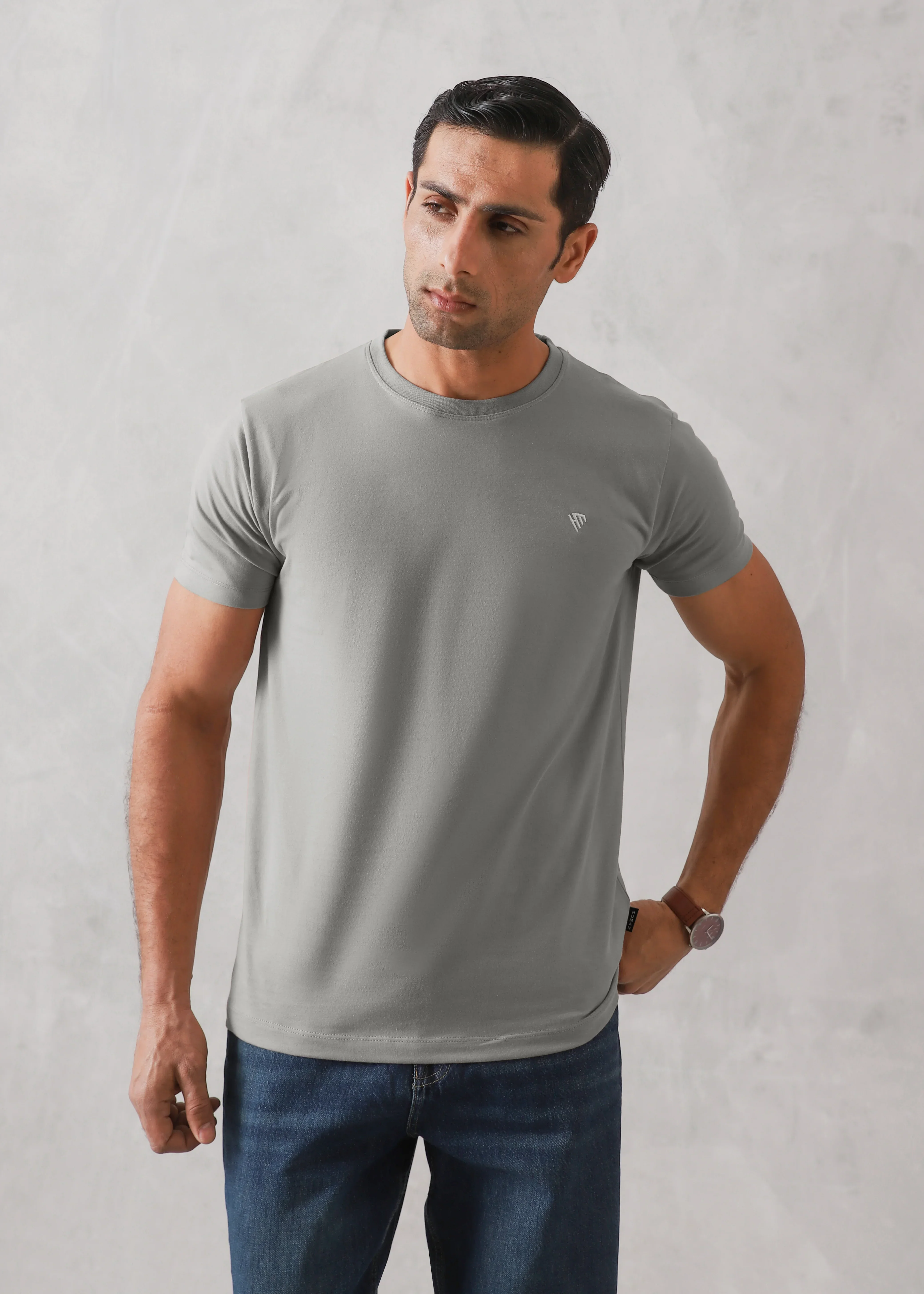 ASH GREY TEE - Image 4