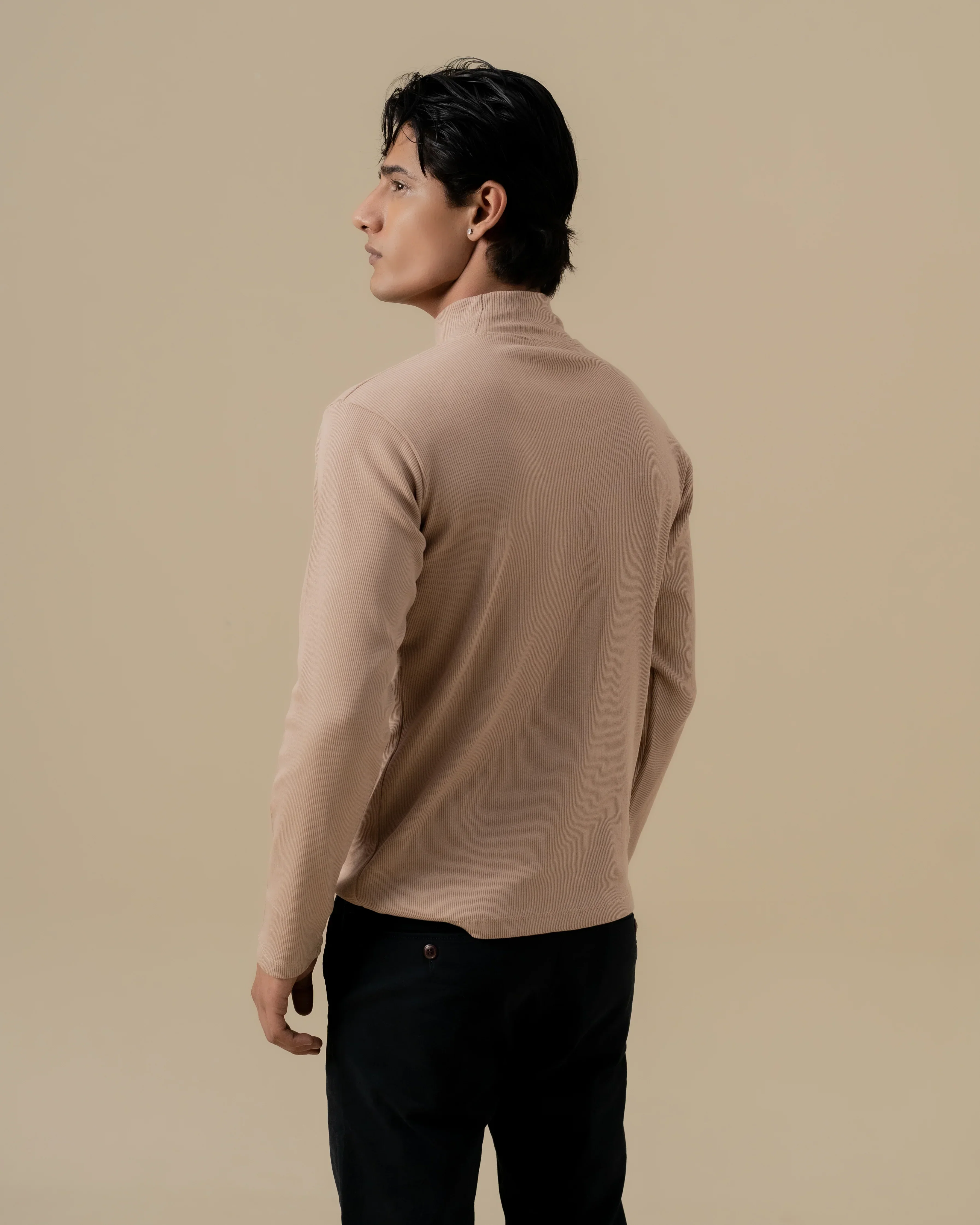 BEIGE MOCK NECK - Image 4