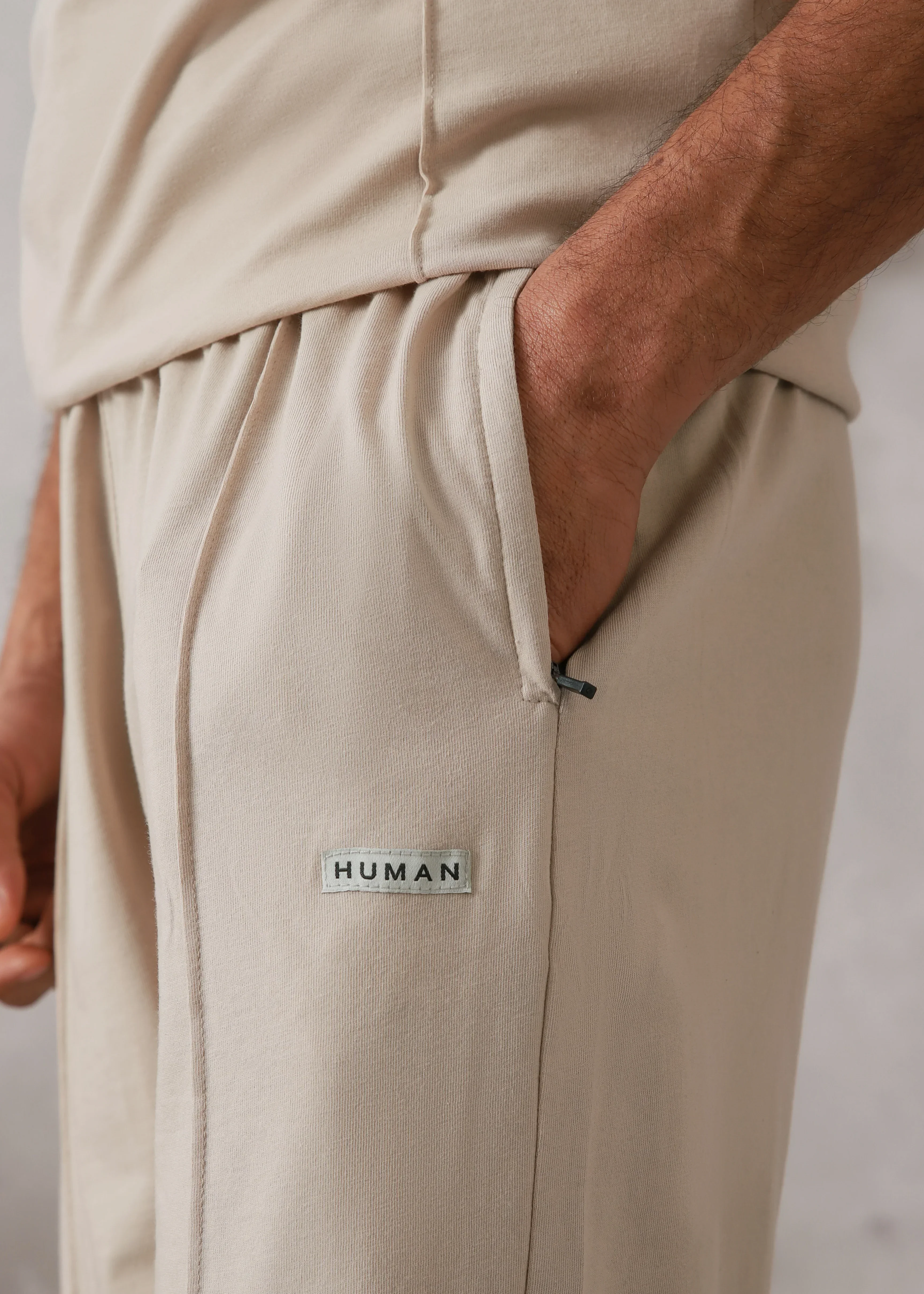 BEIGE PINTUCK TRACKSUIT - Image 3