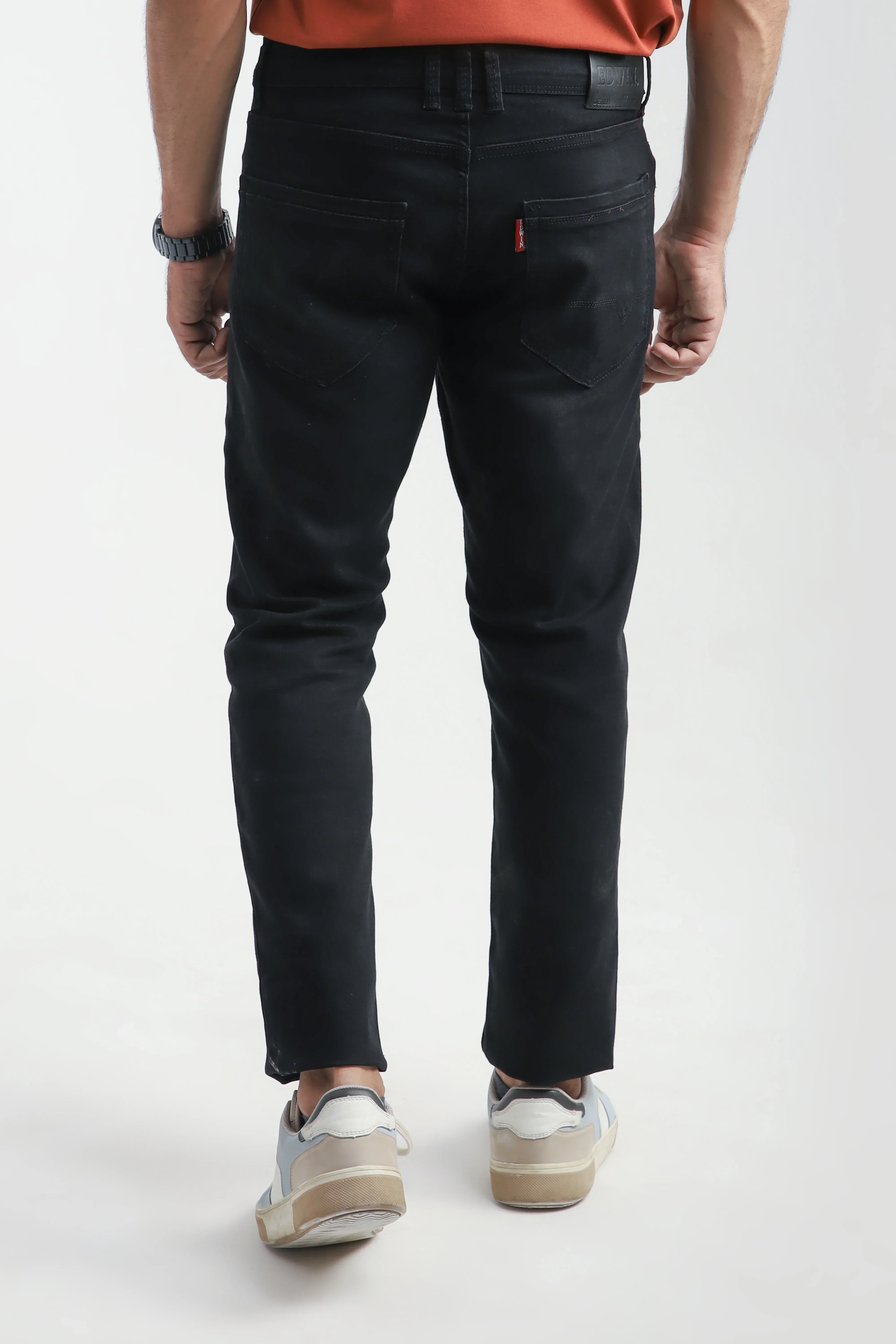 BLACK COMFORT FIT JEANS - Image 4