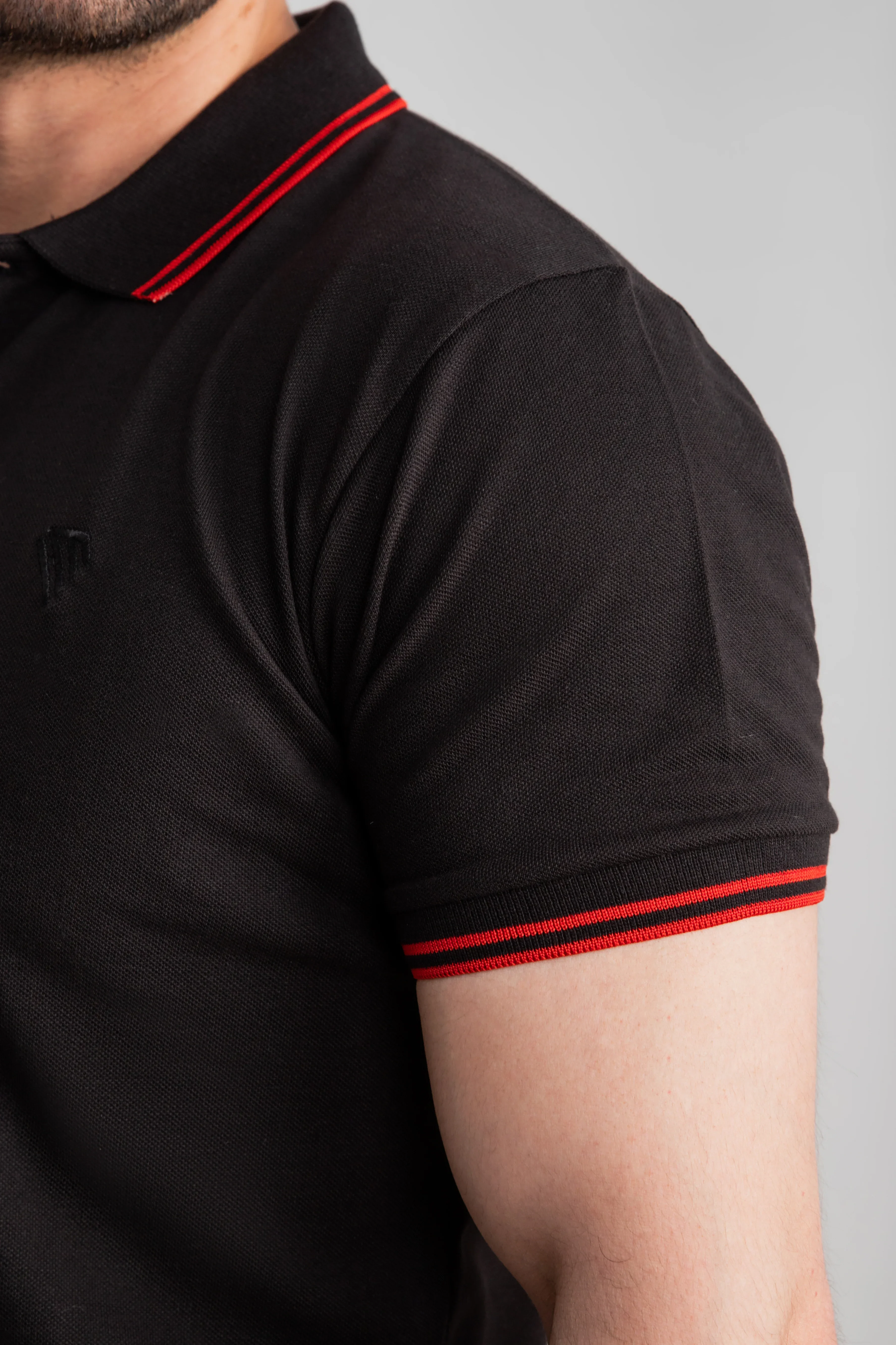 BLACK TIPPING POLO - Image 5