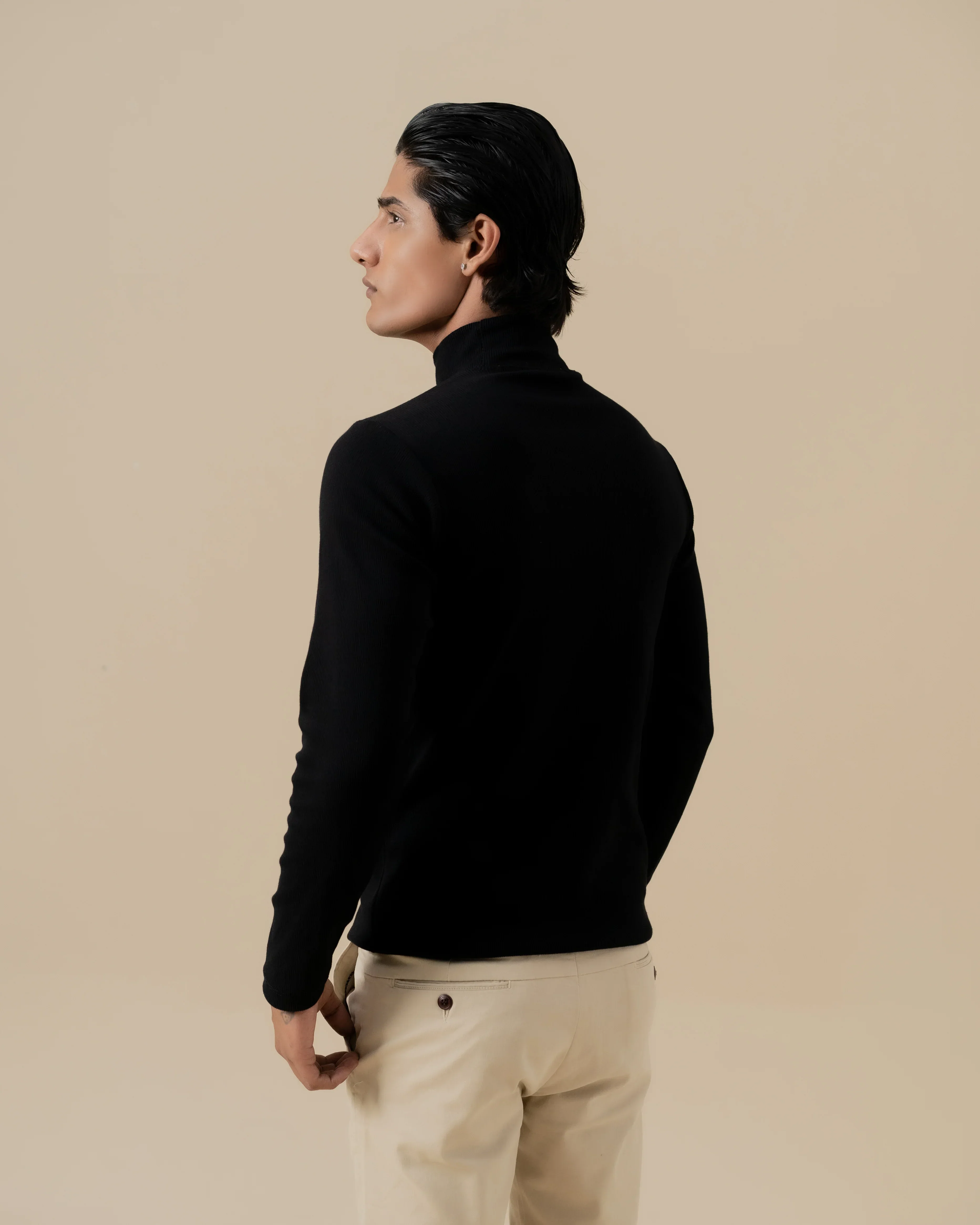 BLACK  MOCK NECK - Image 4