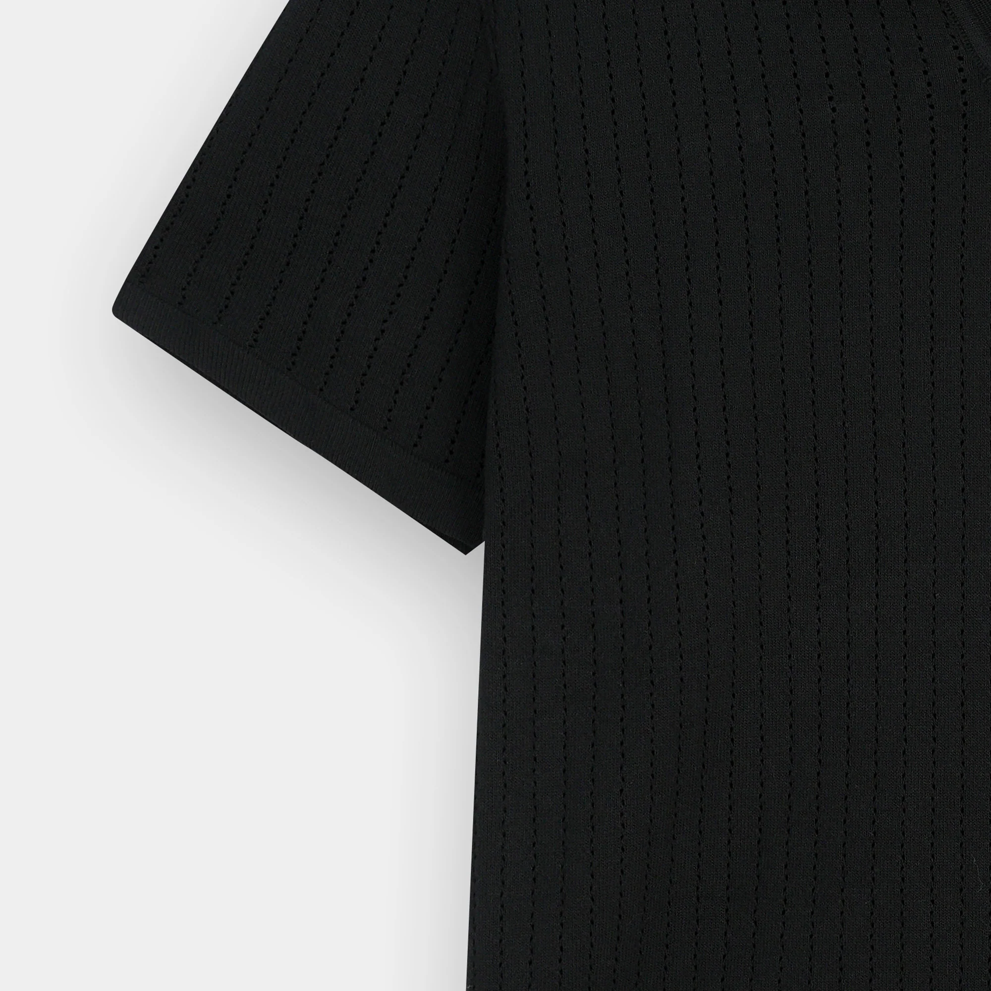 BLACK OLD MONEY DROP NEEDLE POLO - Image 5
