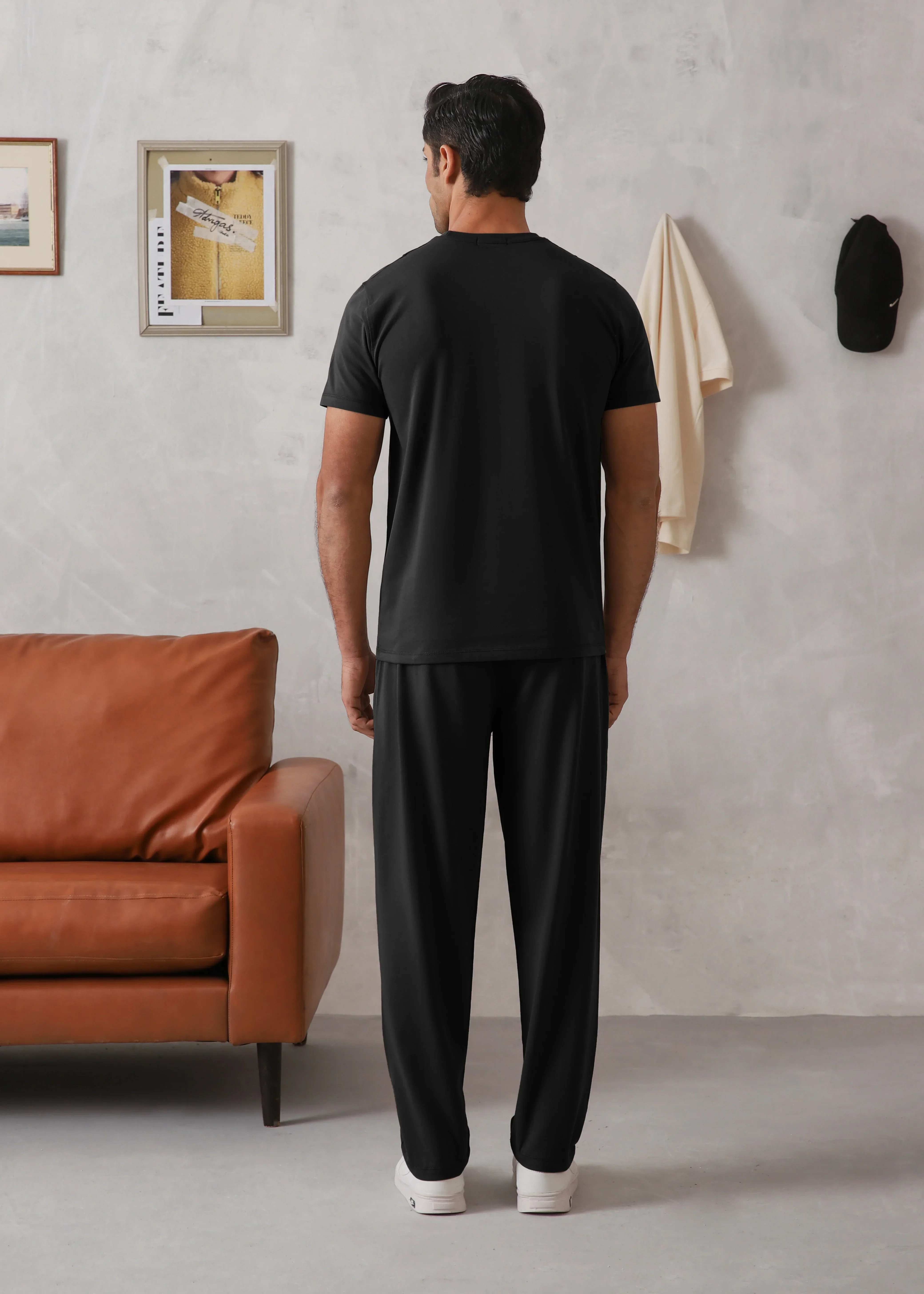 BLACK PINTUCK TRACKSUIT - Image 6