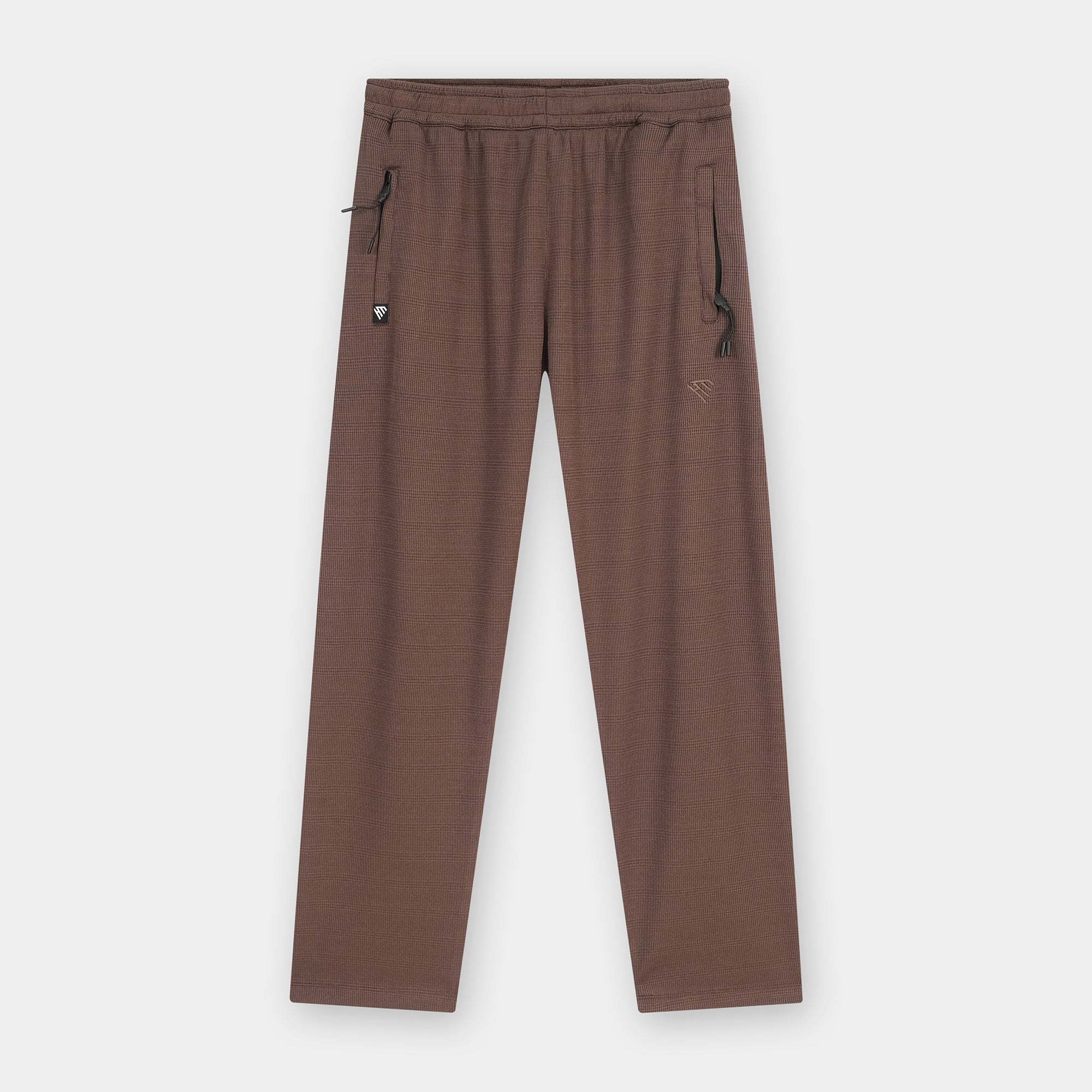 BROWN MICRO WAFFLE TRACKSUIT - Image 3