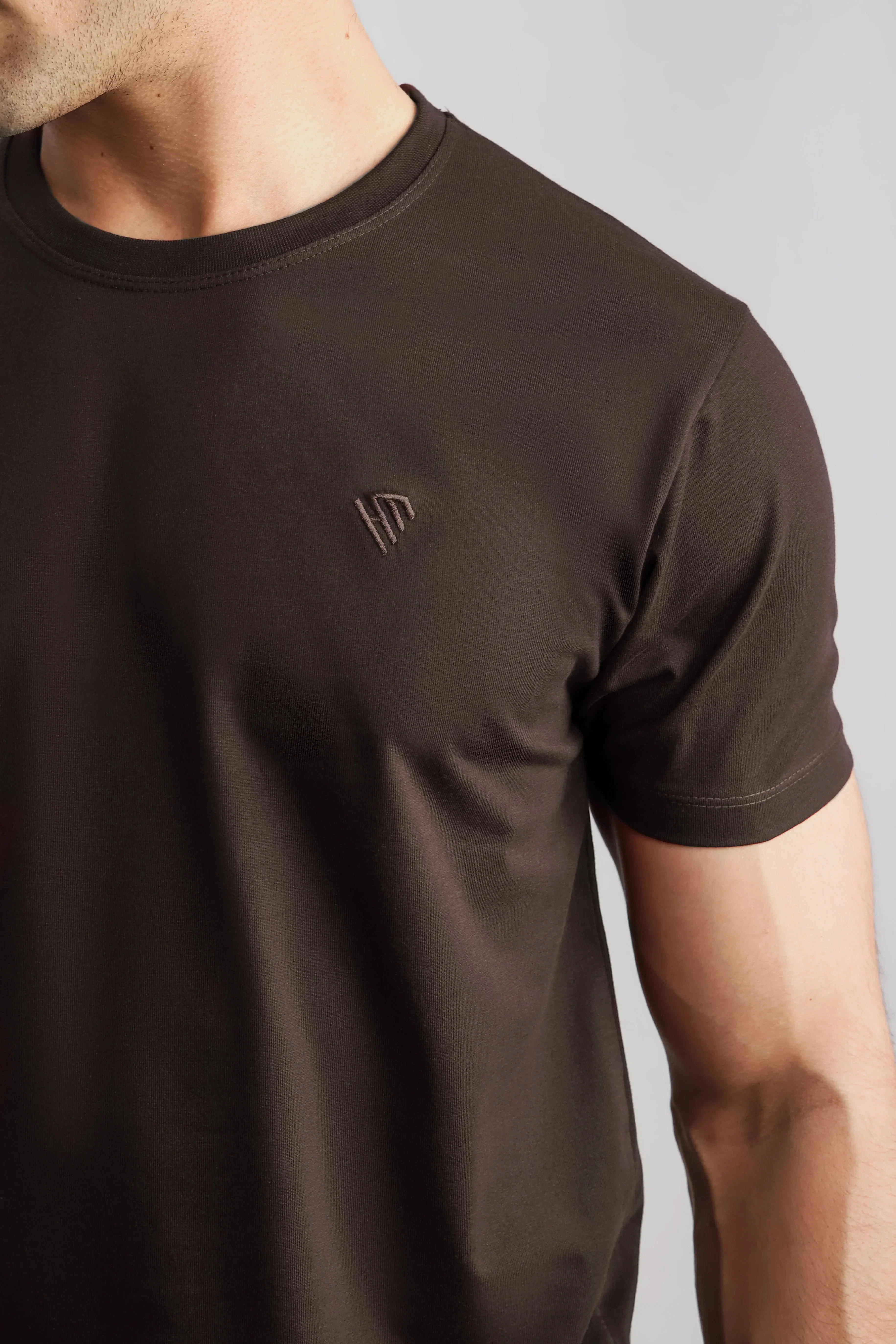 CHOCOLATE BROWN TEE - Image 3