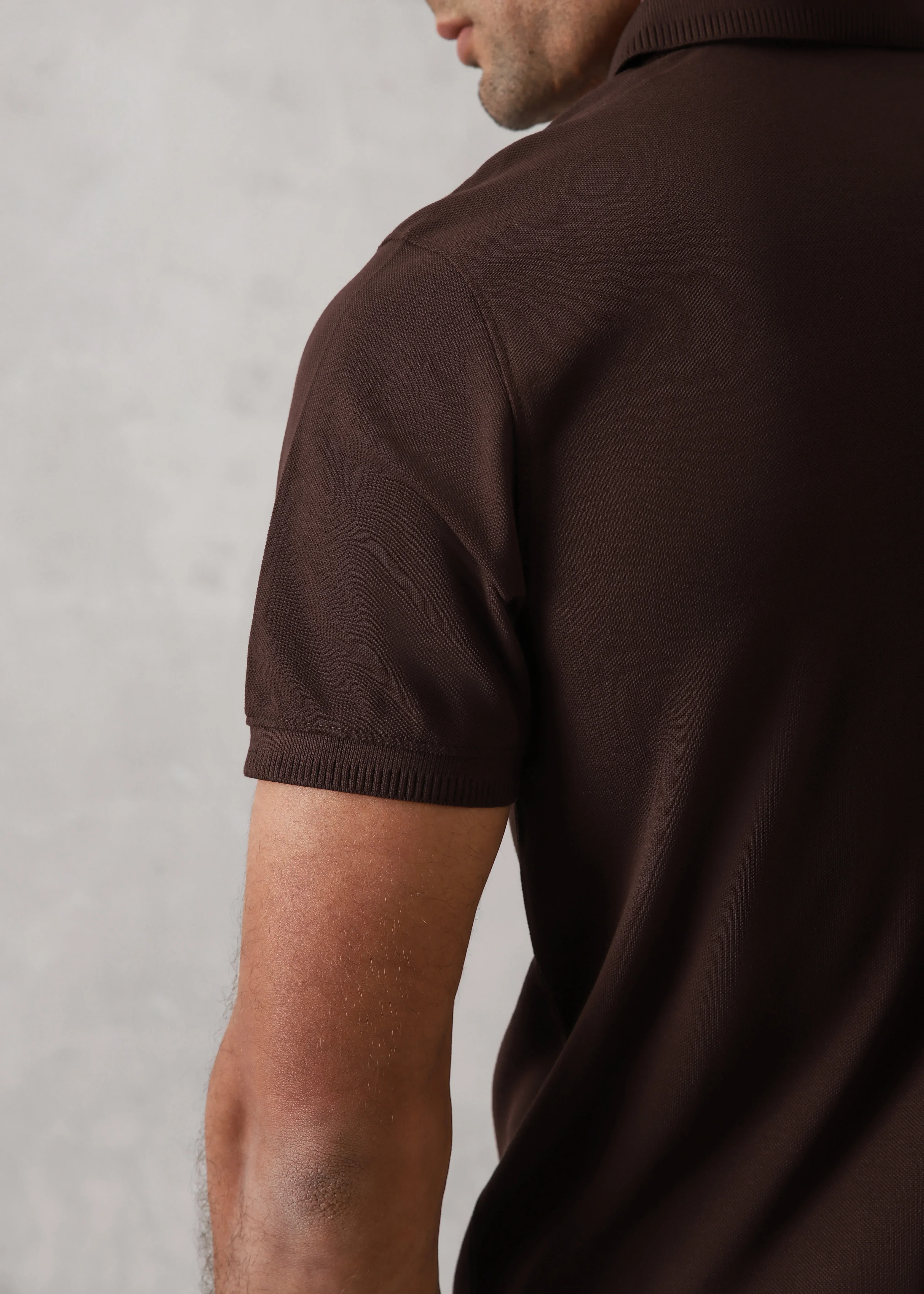 CHOCOLATE BROWN BASIC POLO - Image 3