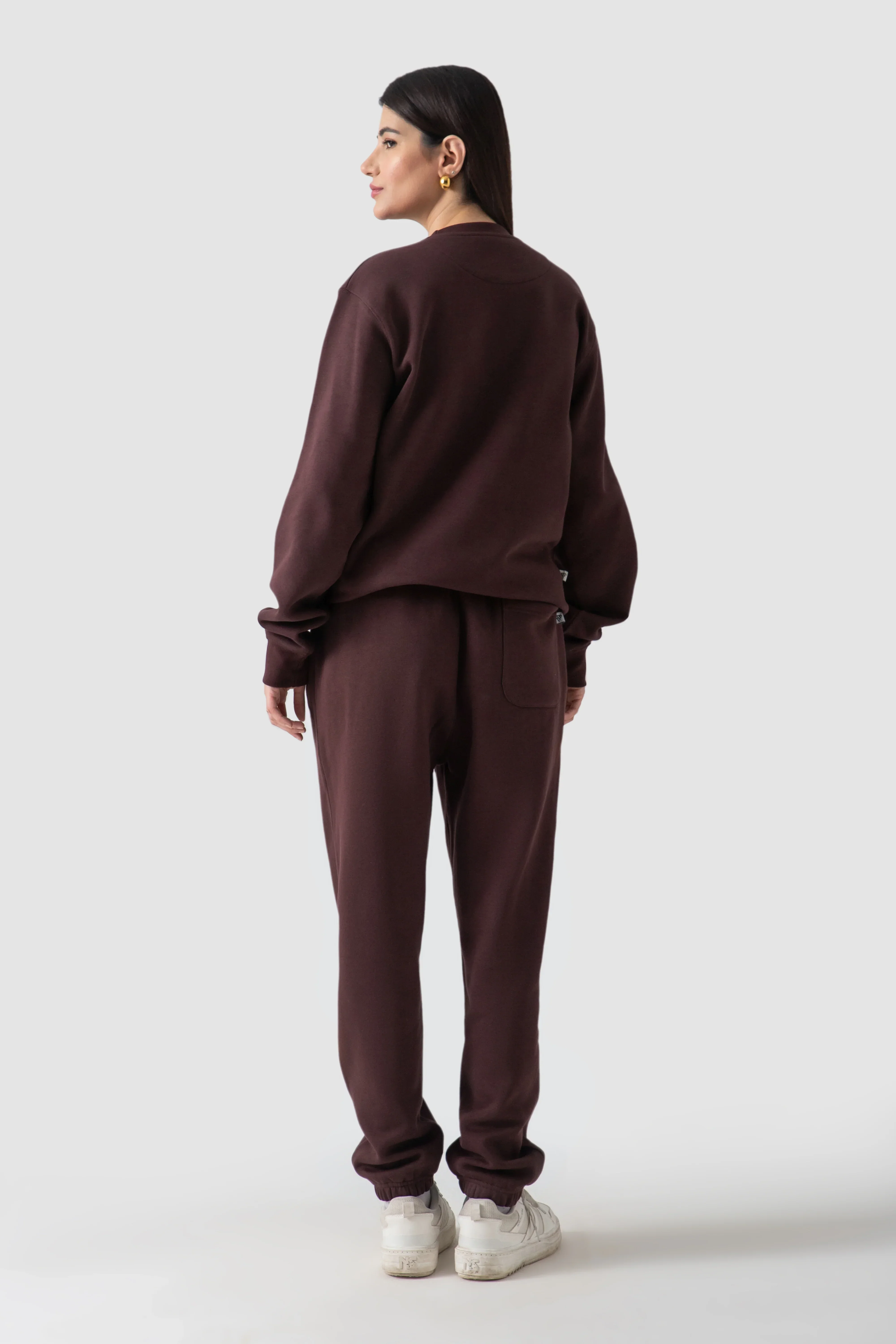 WOMEN CHOCOLATE BROWN SWEATSHIRT - Image 5