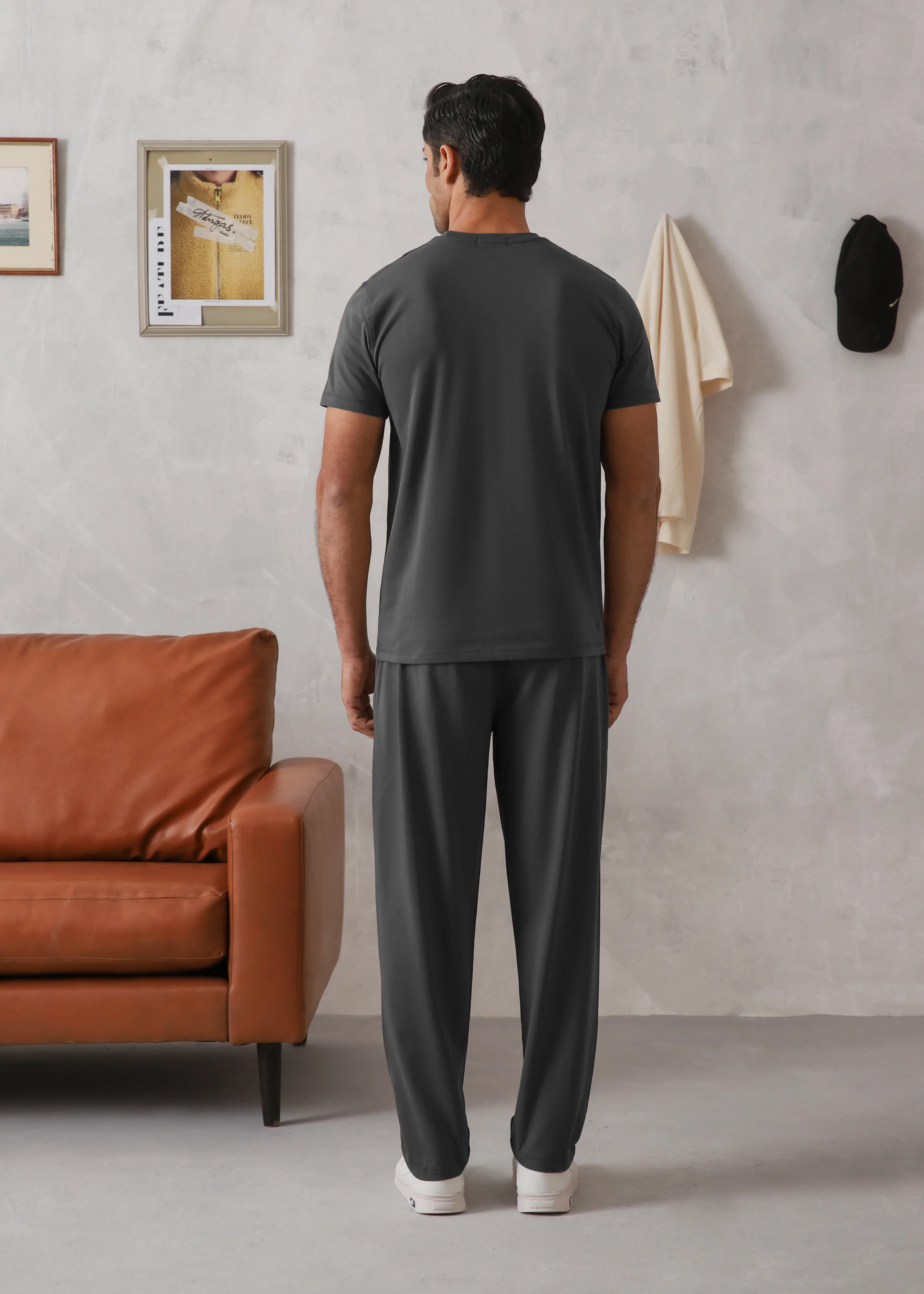 DARK GREY PINTUCK TRACKSUIT - Image 5