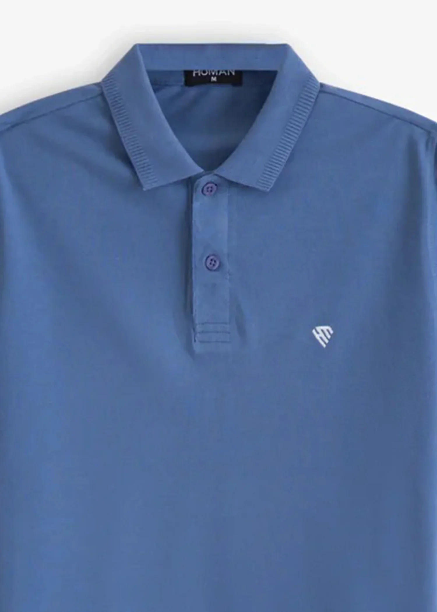 DENIM BLUE BASIC POLO - Image 2