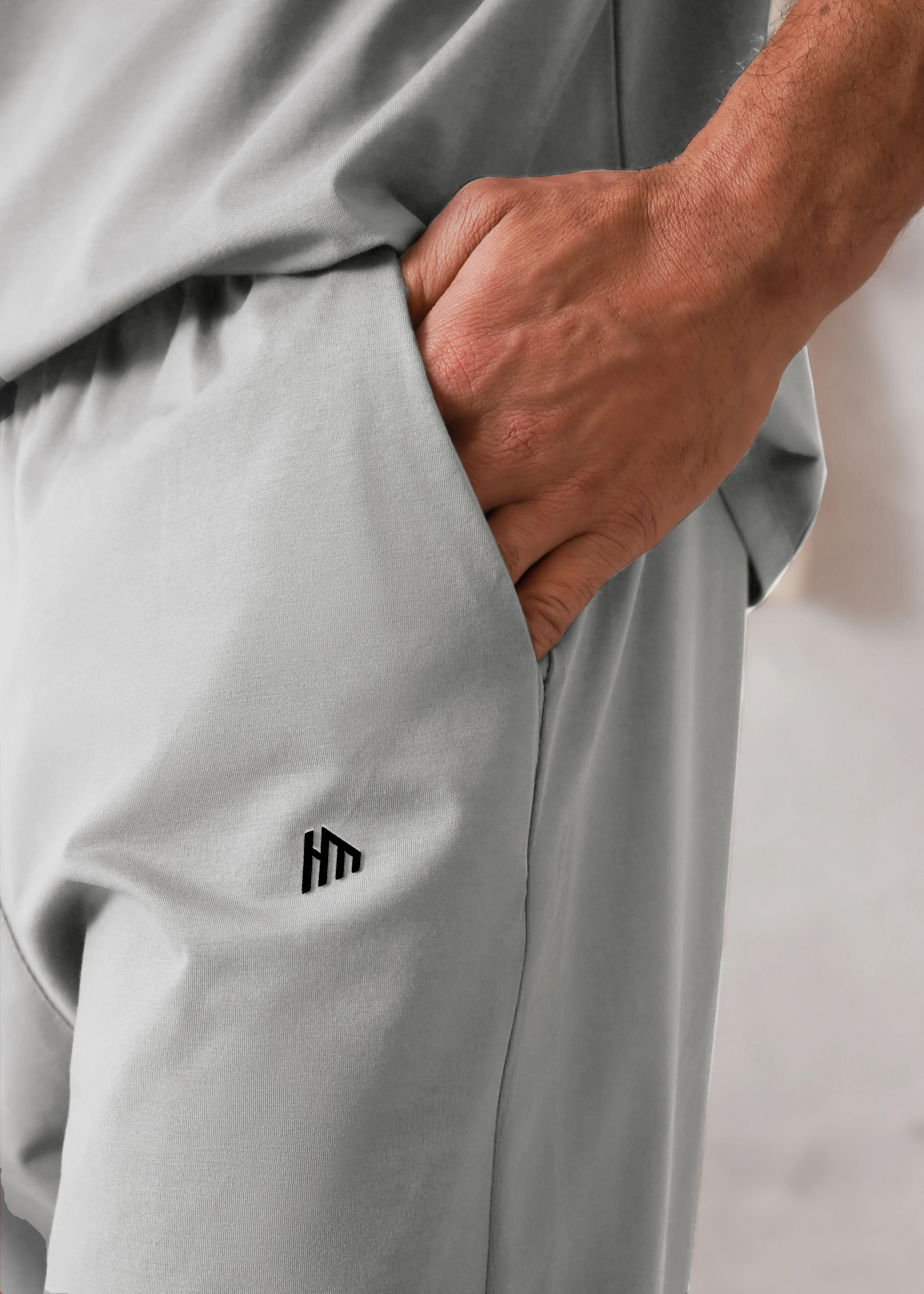 DOVE GREY COTTON LYCRA TRACKSUIT - Image 3