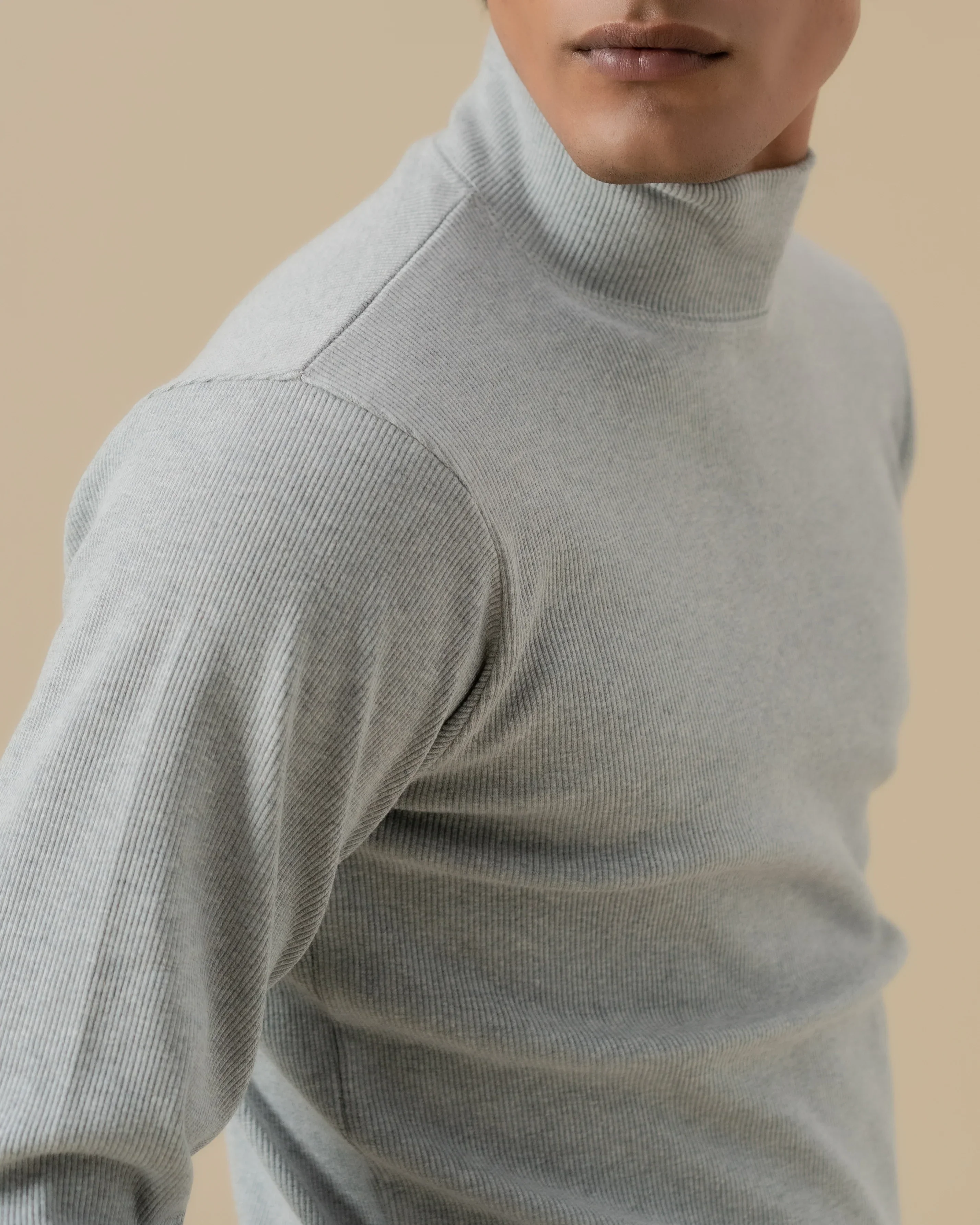 GREY MOCK NECK - Image 3