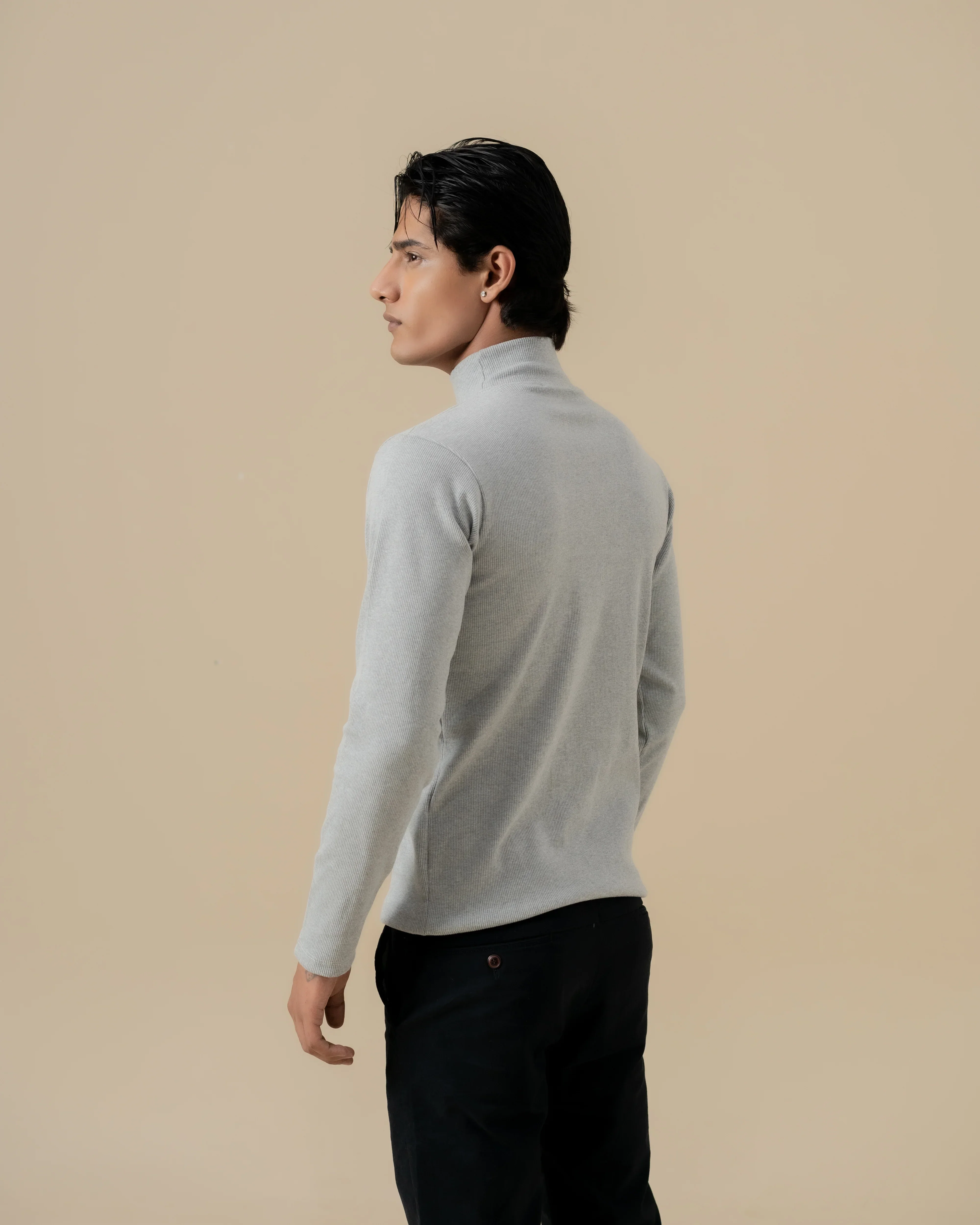GREY MOCK NECK - Image 4