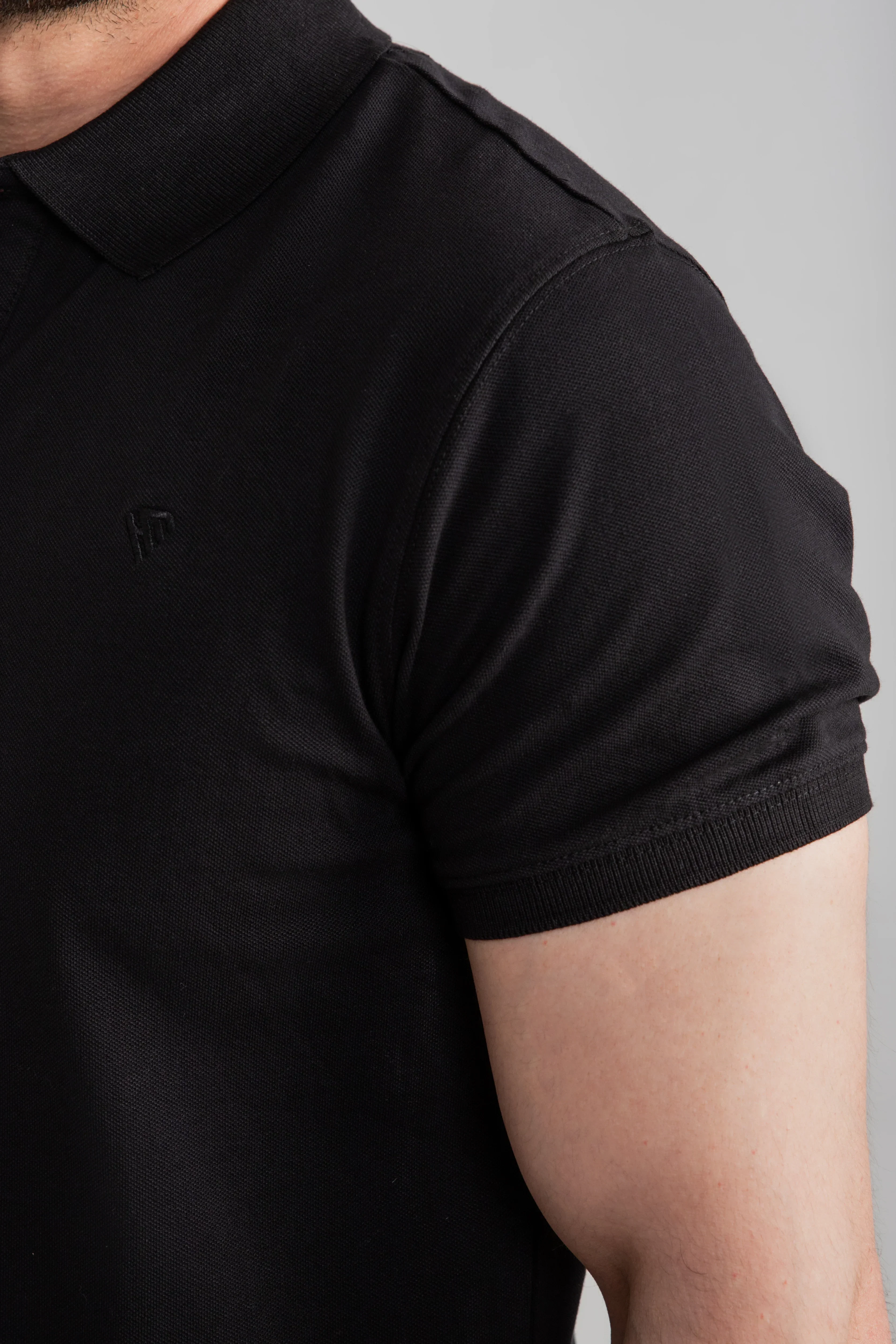 BLACK BASIC POLO - Image 5