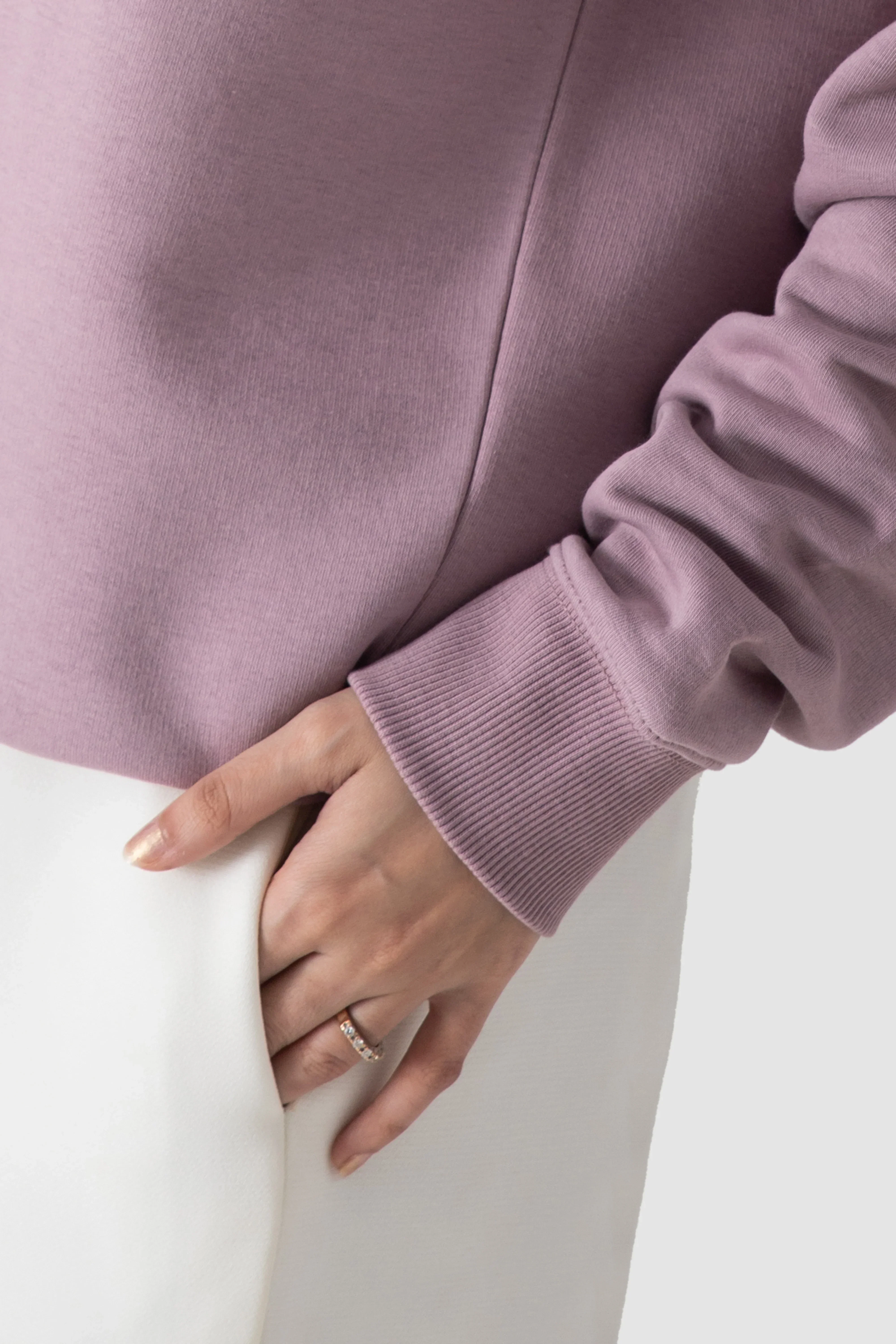 WOMEN MAUVE SWEATSHIRT - Image 3