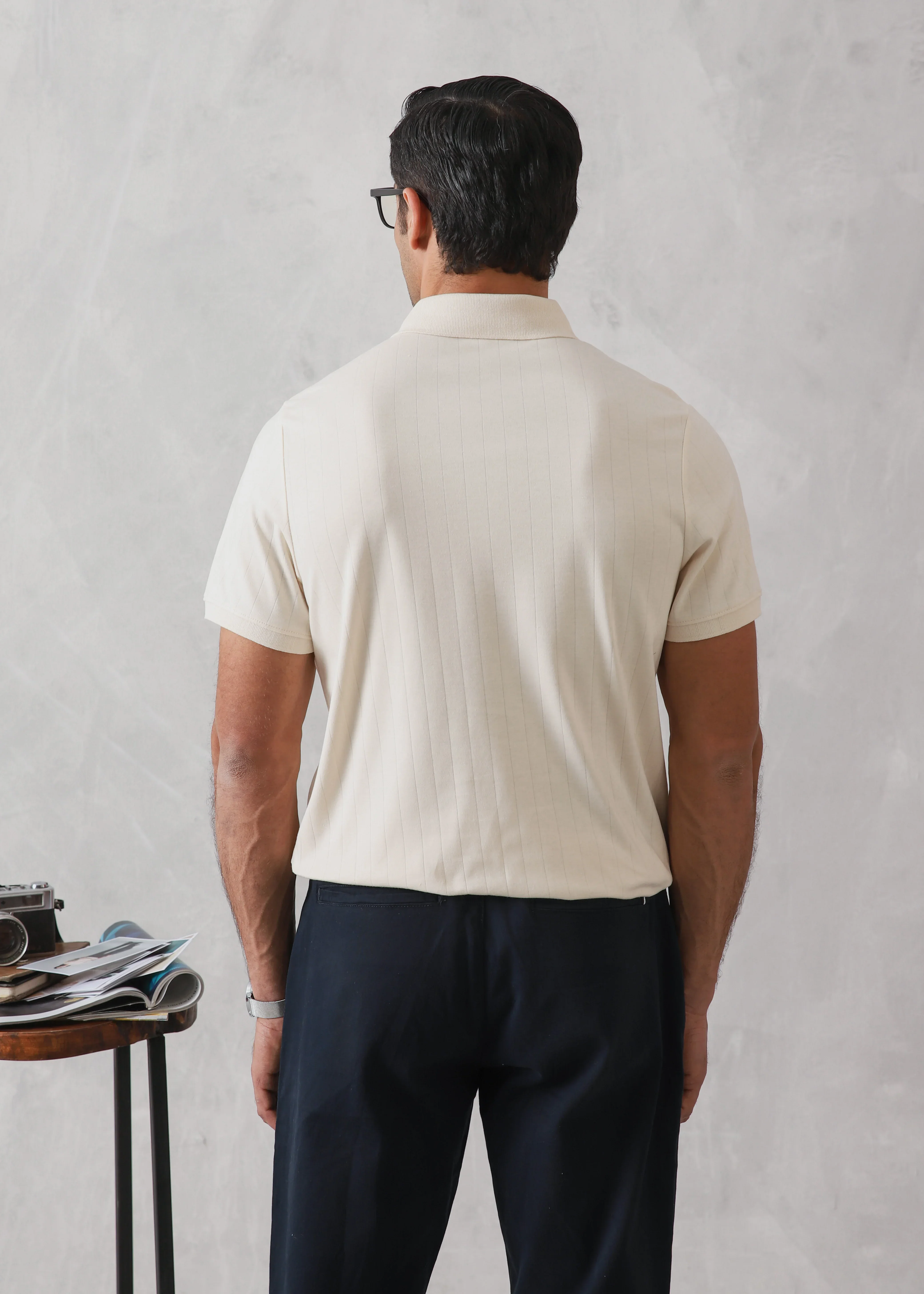 OFF WHITE DROP NEEDLE POLO - Image 5