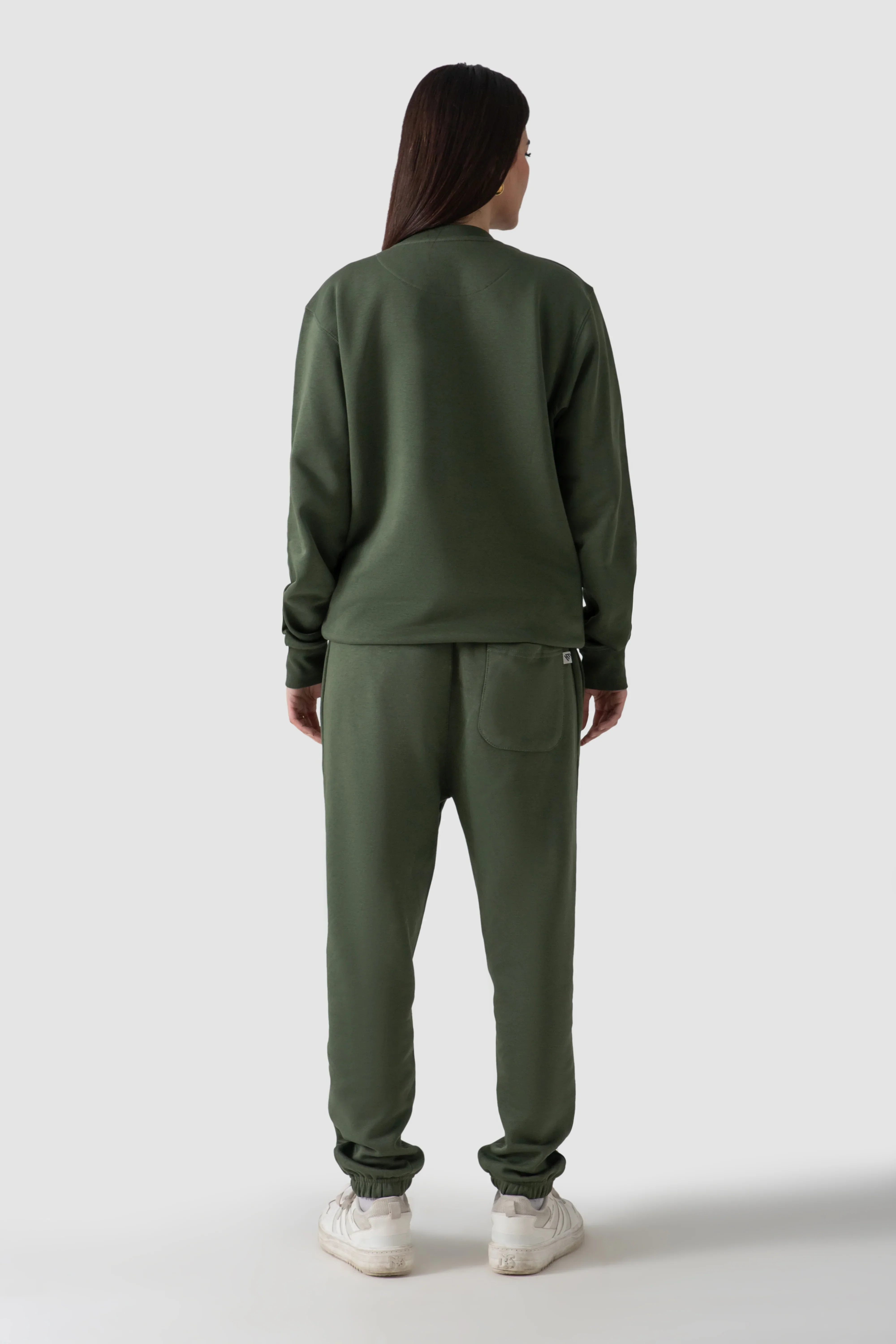 WOMEN OLIVE GREEN SWEATSHIRT - Image 5