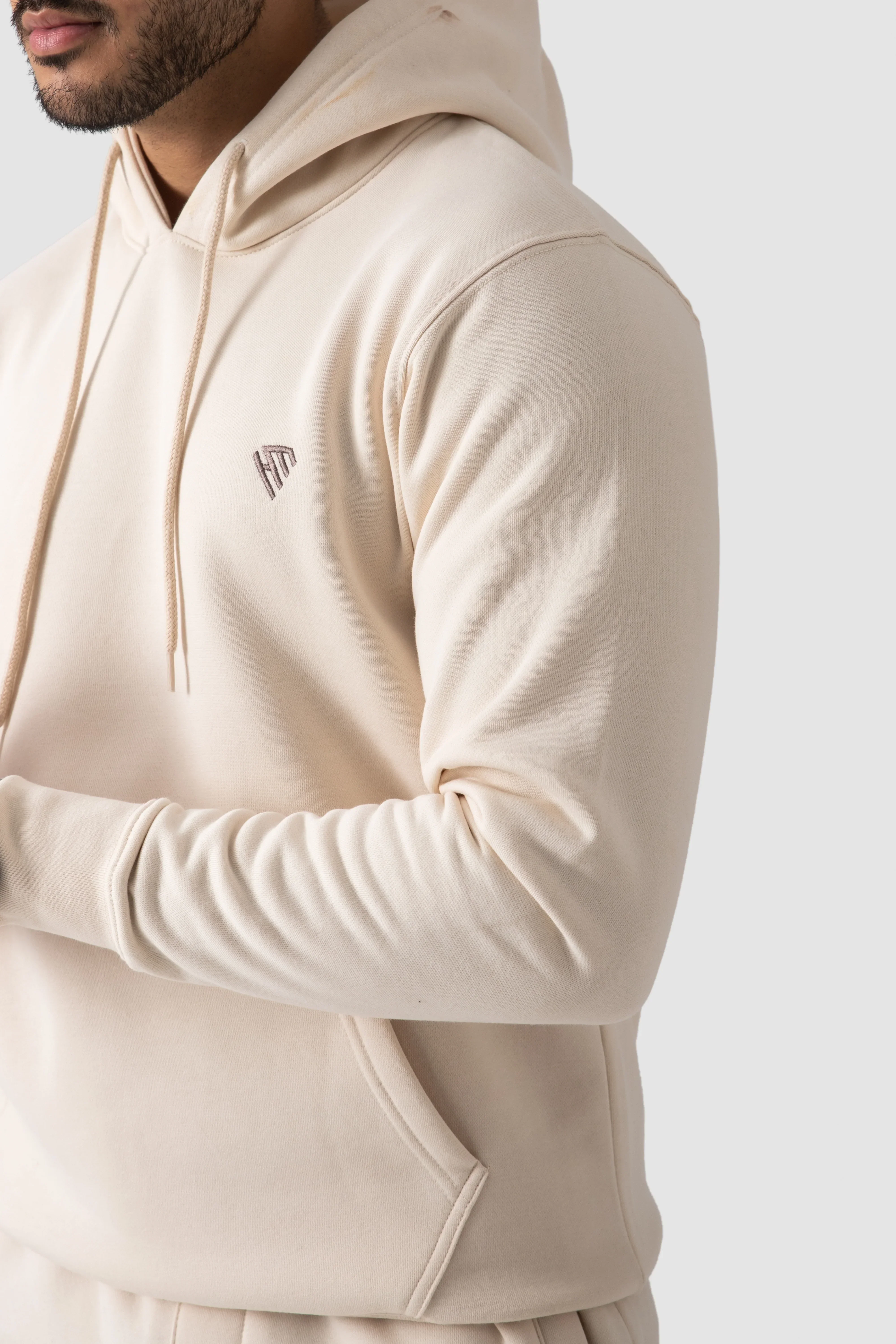 PULLOVER HOODIE-OFF WHITE - Image 3