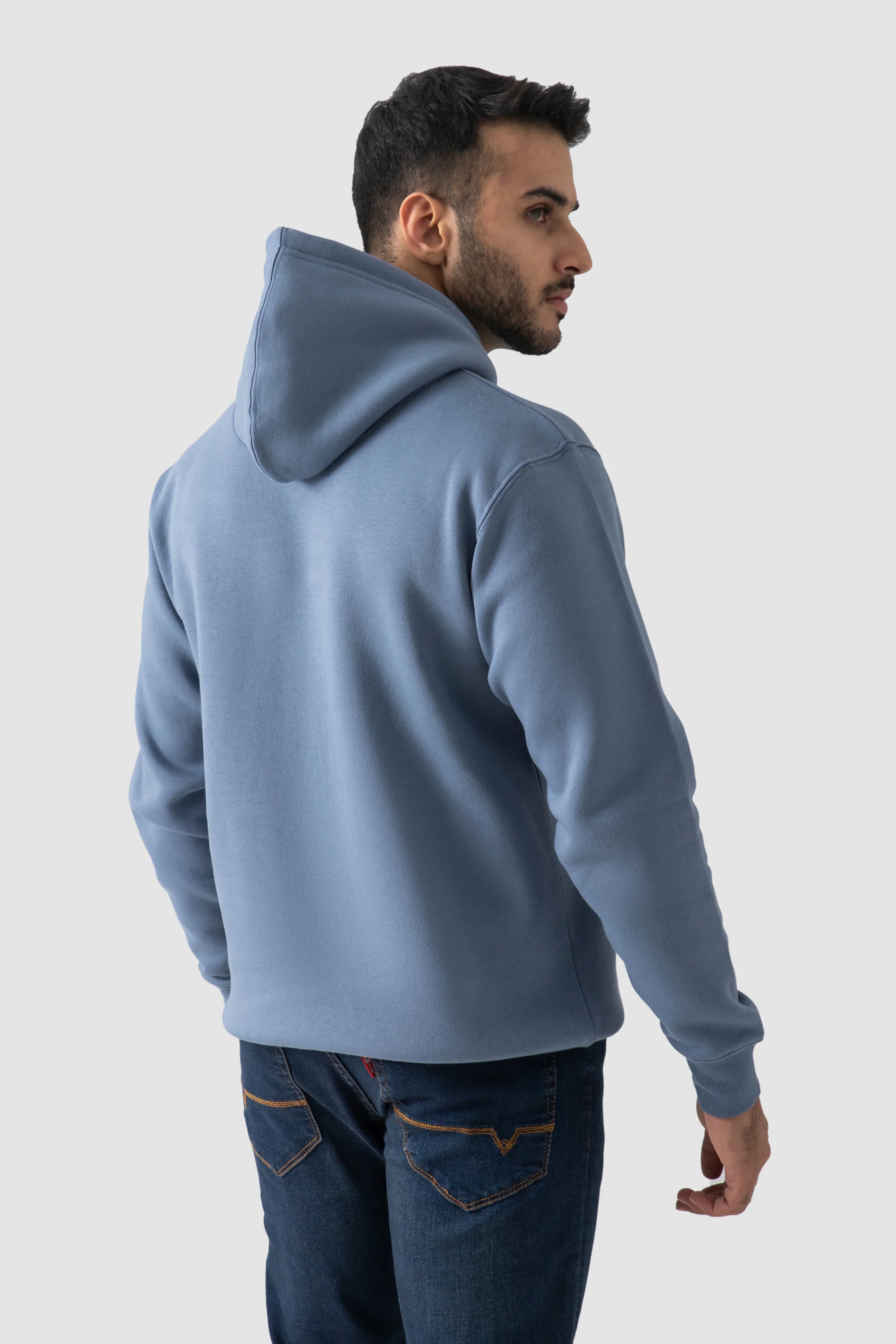 PULLOVER HOODIE-STEEL BLUE - Image 5