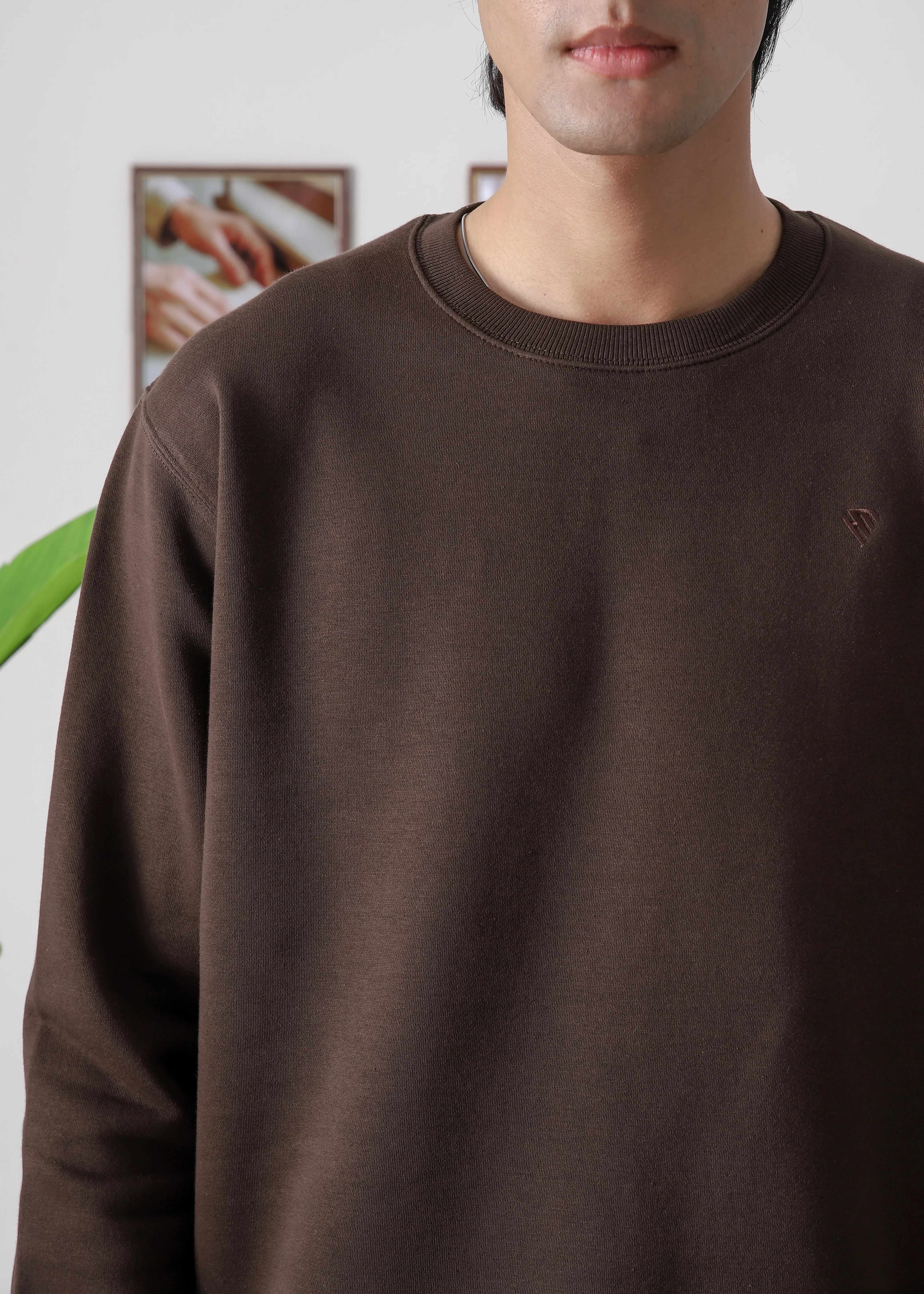 PURE COMFORT COTTON FLEECE CHOCOLATE BROWN TRACKSUIT - Image 4