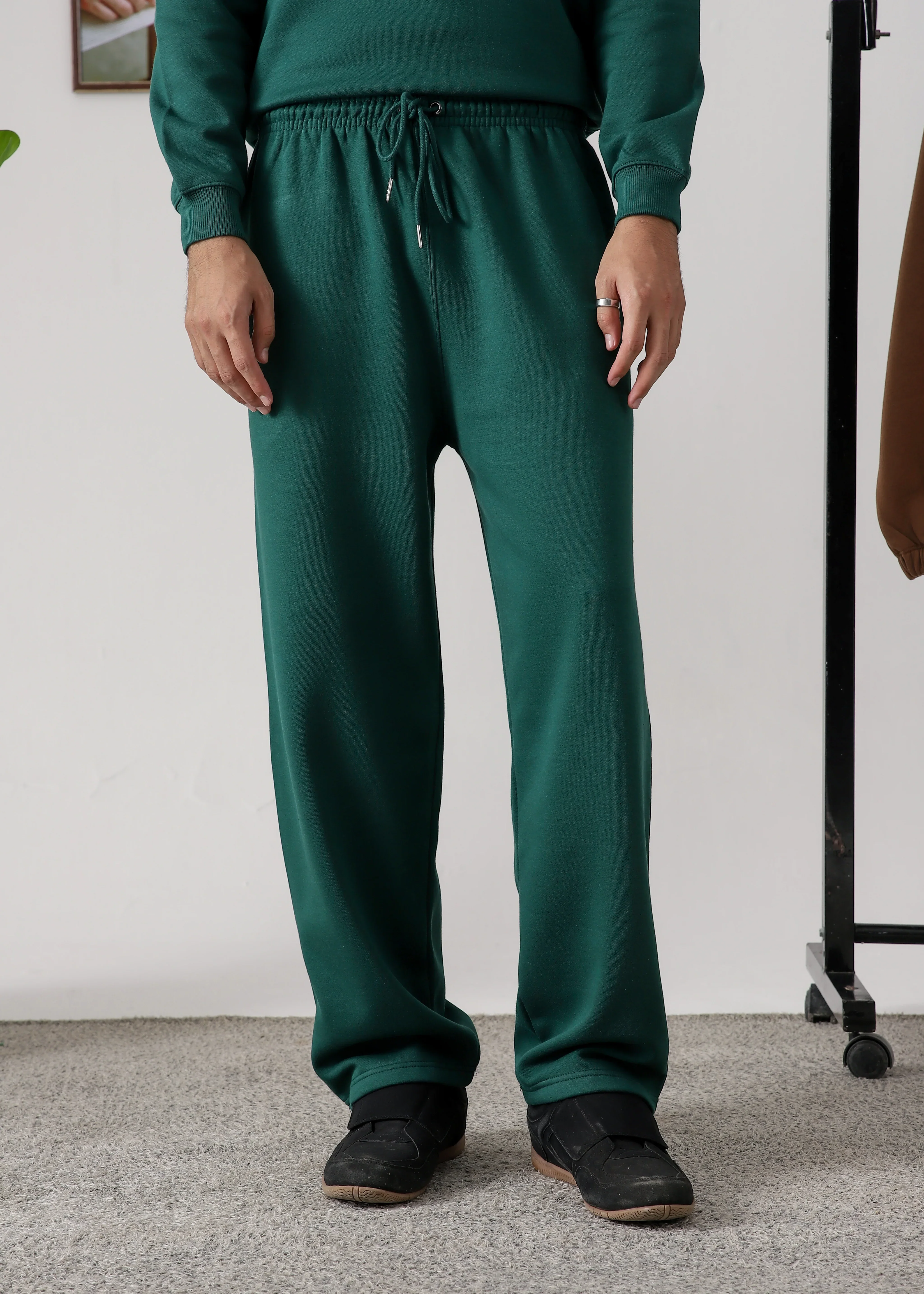 PURE COMFORT COTTON FLEECE FOREST GREEN TRACKSUIT - Image 5