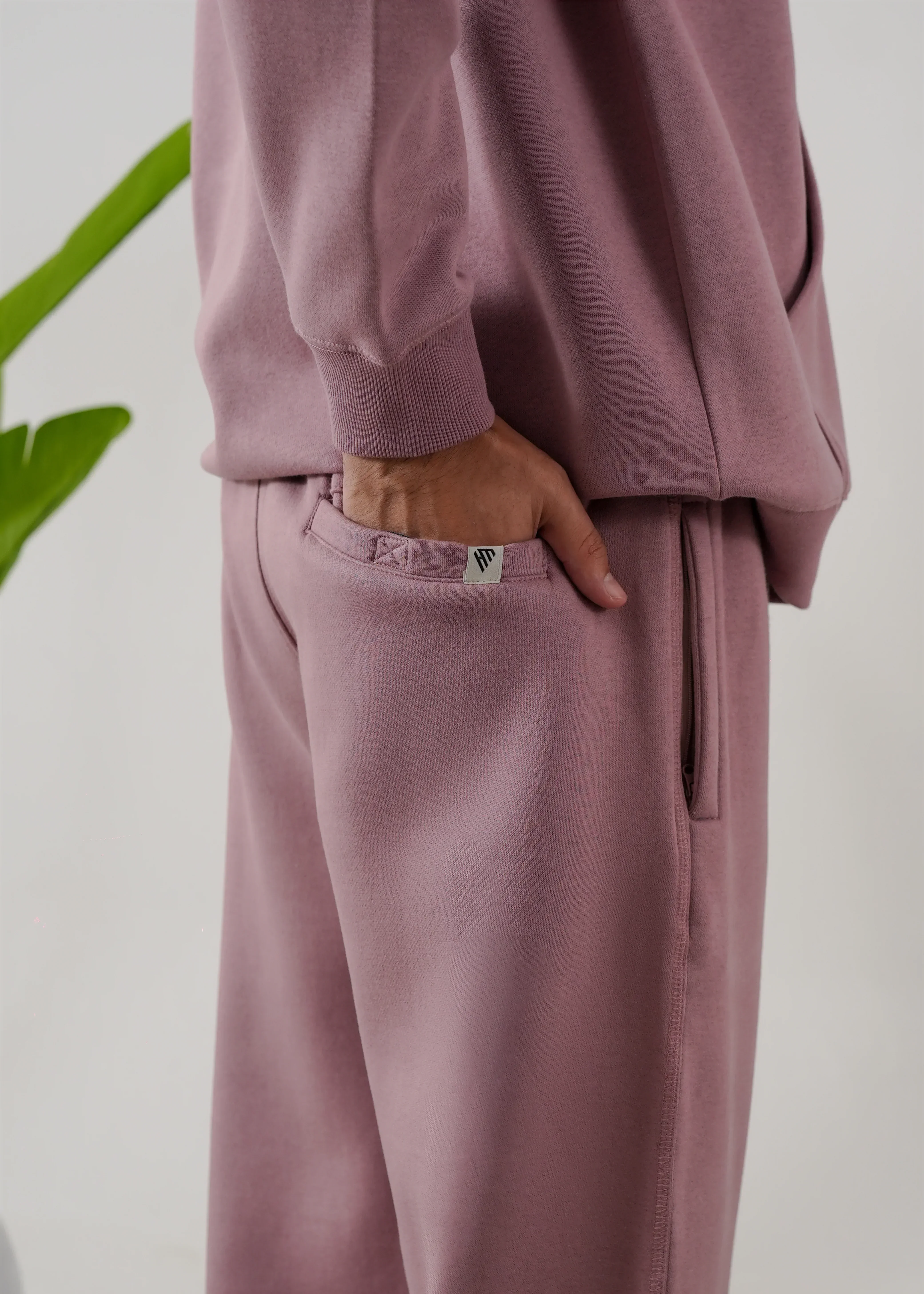 PURE COMFORT COTTON FLEECE MAUVE CORD-SET - Image 5