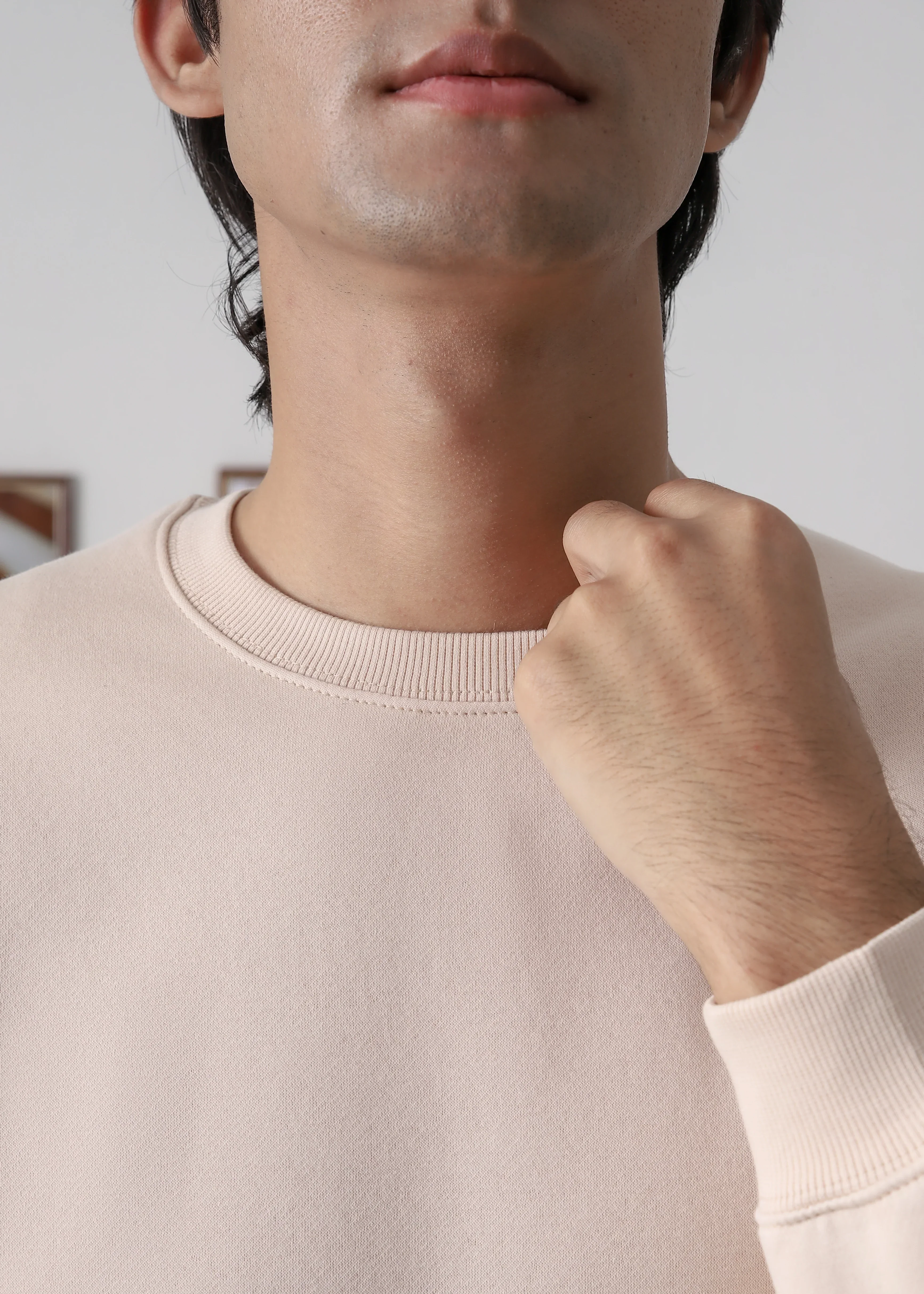 PURE COMFORT COTTON FLEECE OFF WHITE TRACKSUIT - Image 4