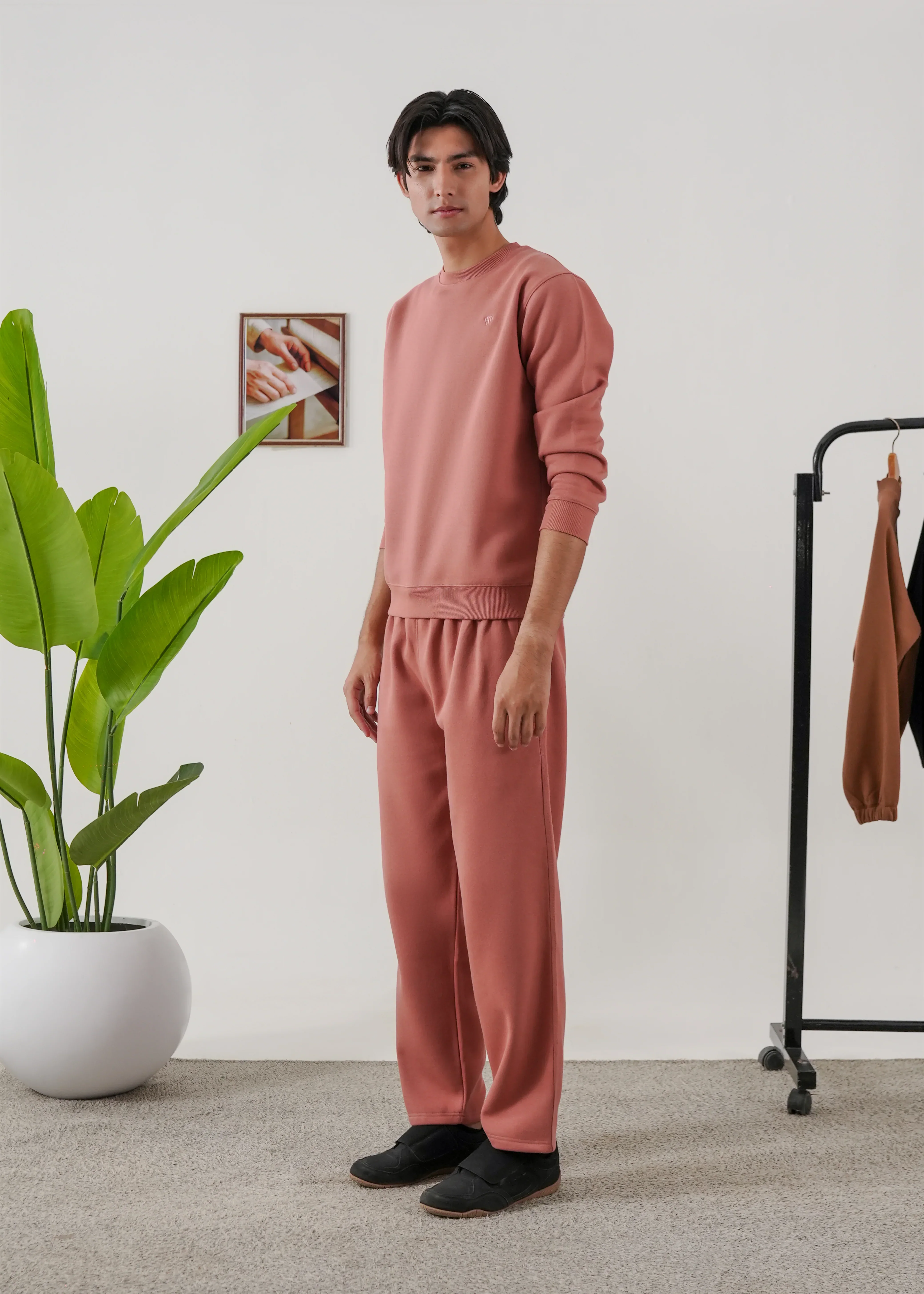 PURE COMFORT COTTON FLEECE PEACH TRACKSUIT - Image 3