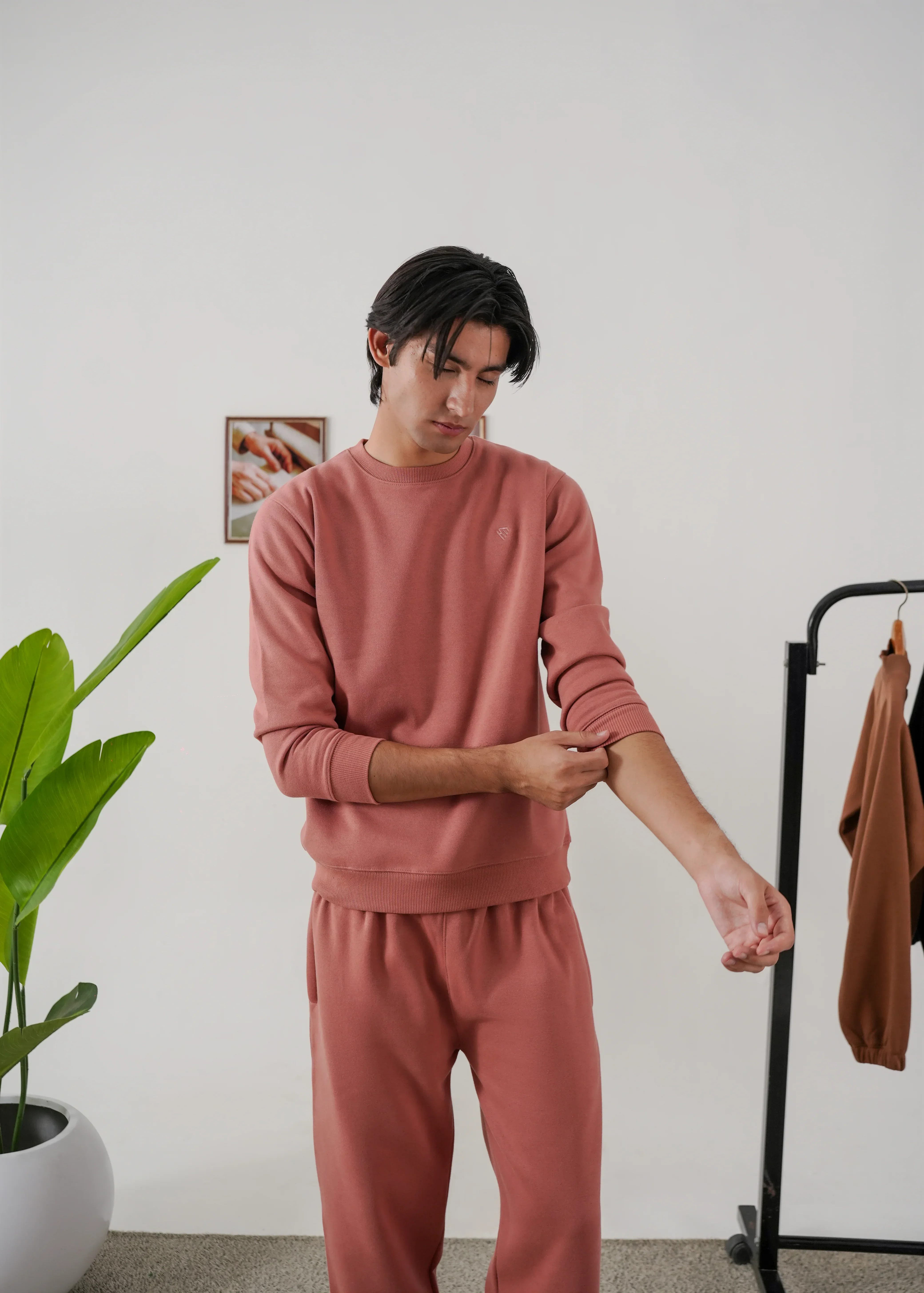 PURE COMFORT COTTON FLEECE PEACH TRACKSUIT - Image 5