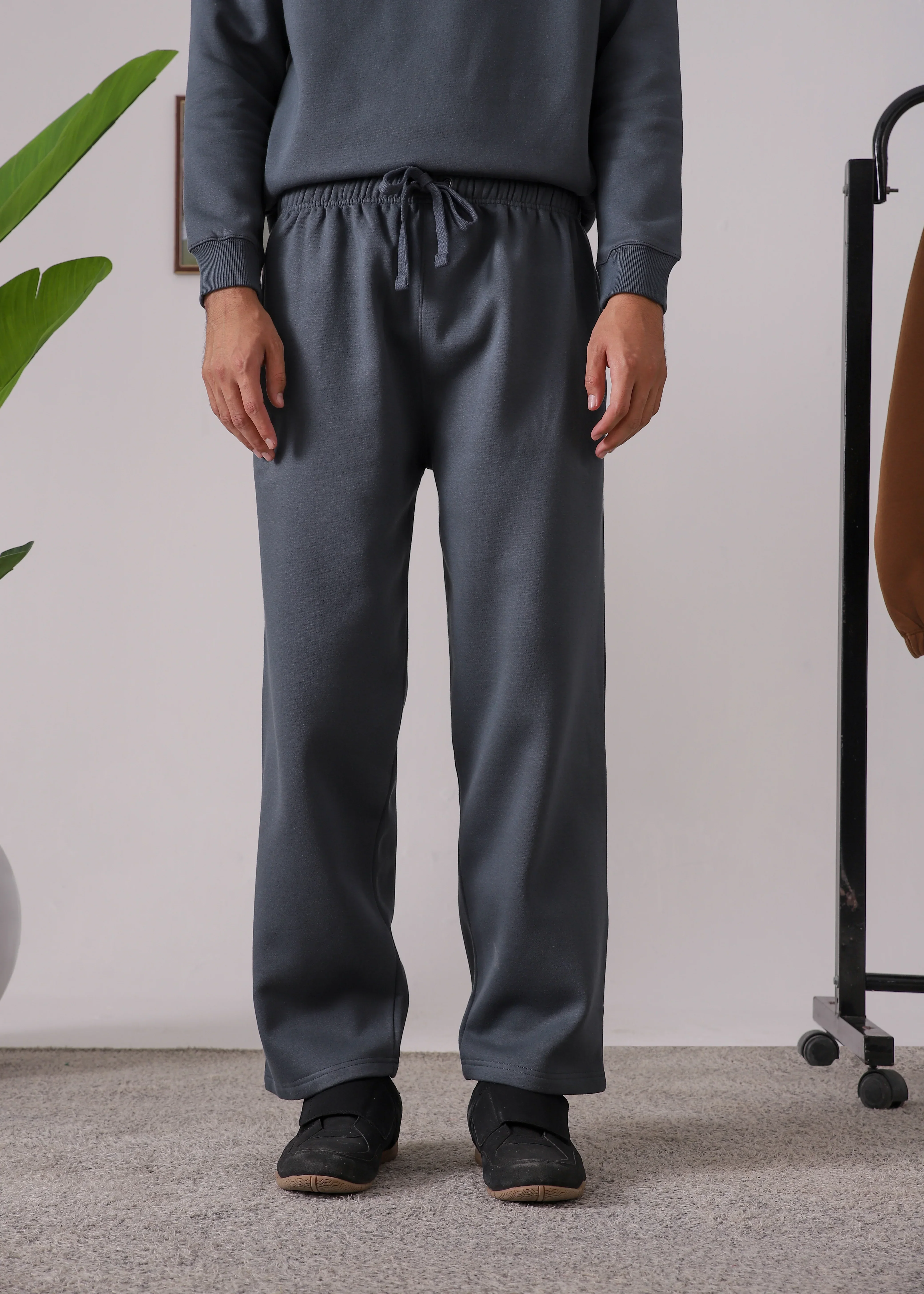 PURE COMFORT COTTON FLEECE SLATE GREY CORD-SET - Image 3