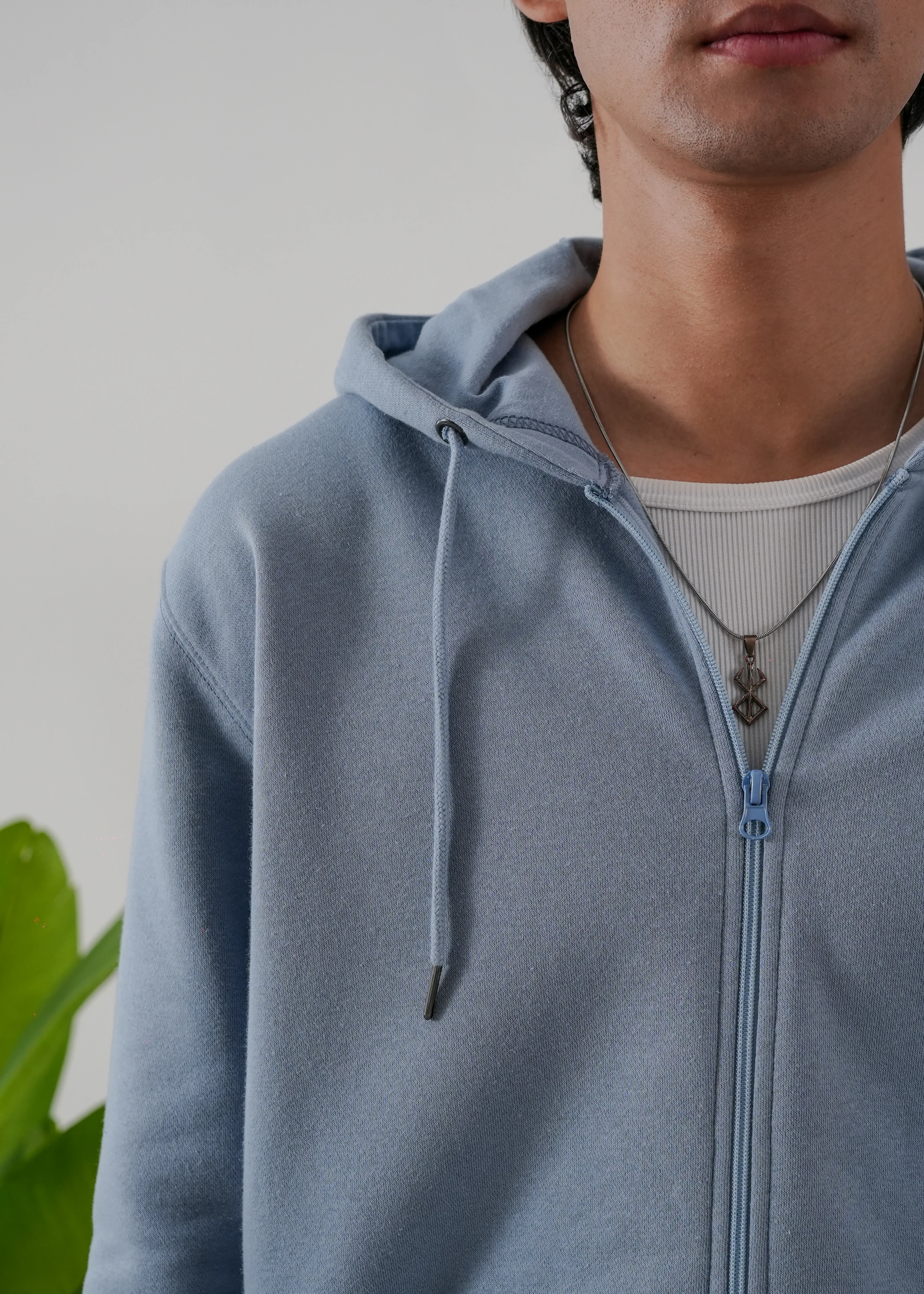 PURE COMFORT COTTON FLEECE STEEL BLUE CORD-SET - Image 4