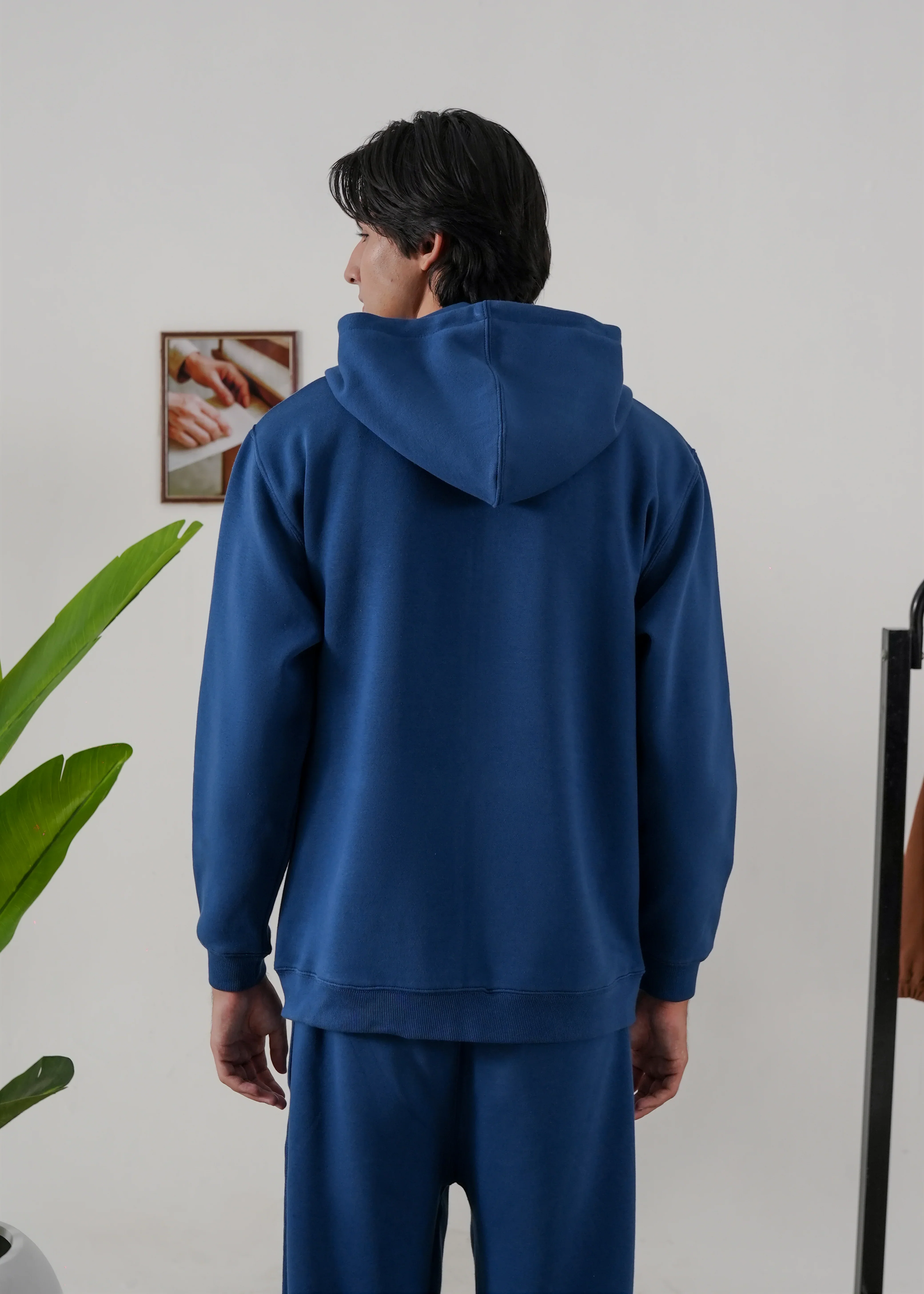 PURE COMFORT COTTON FLEECE TEAL BLUE CORD-SET - Image 4