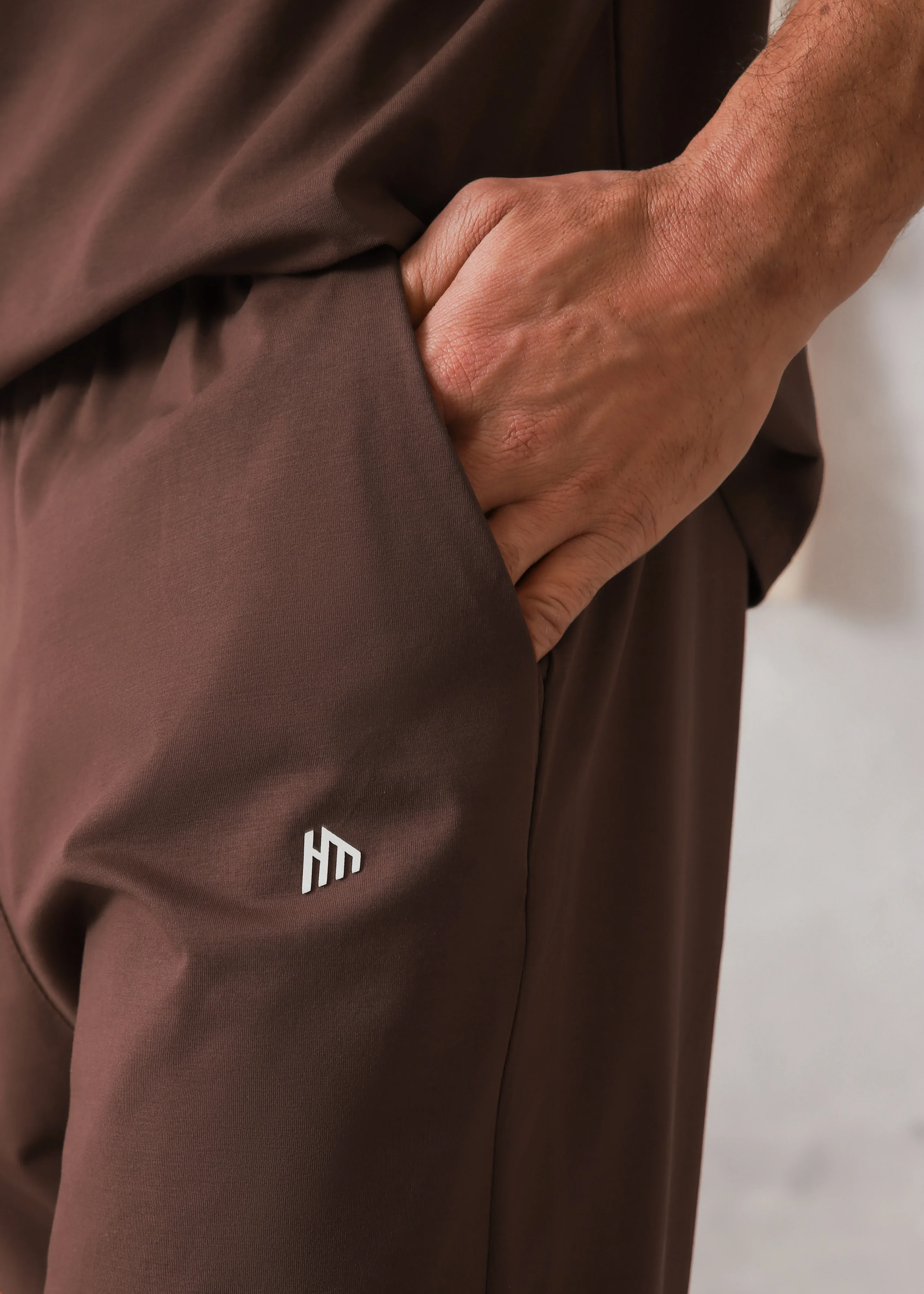 RUST BROWN COTTON LYCRA TRACKSUIT - Image 3
