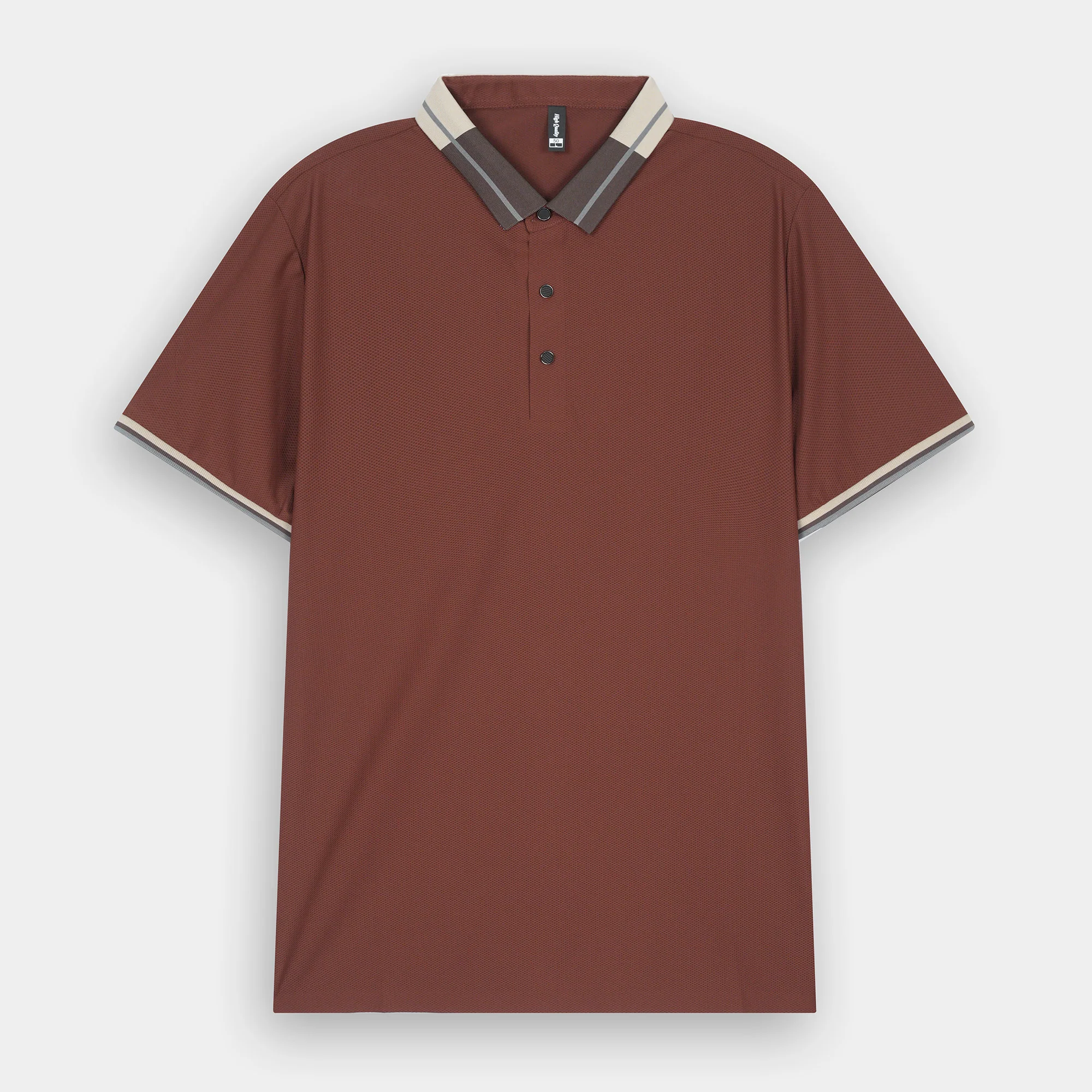 RUST MONARCH COLLAR POLO - Image 2