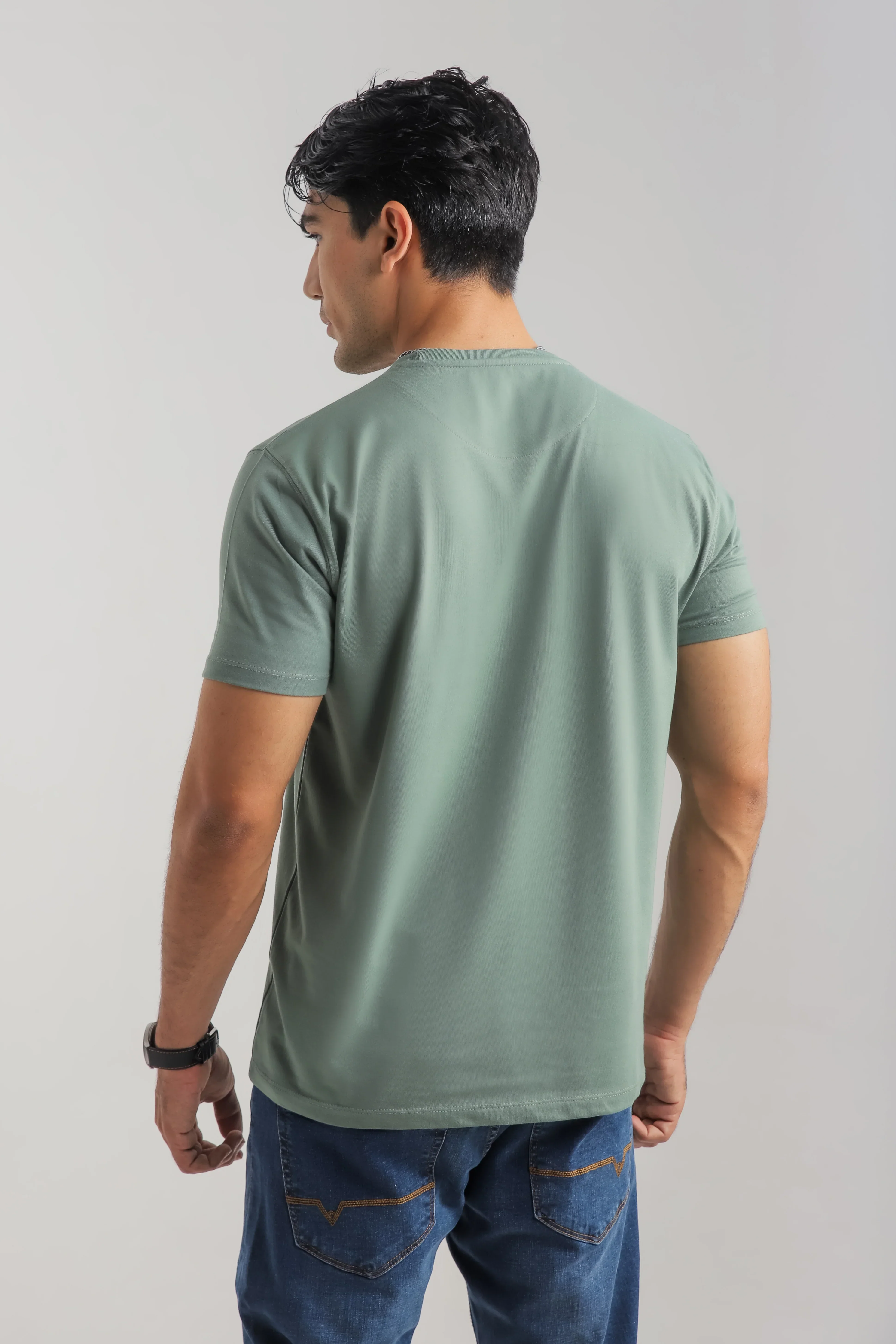 SAGE GREEN TEE - Image 6