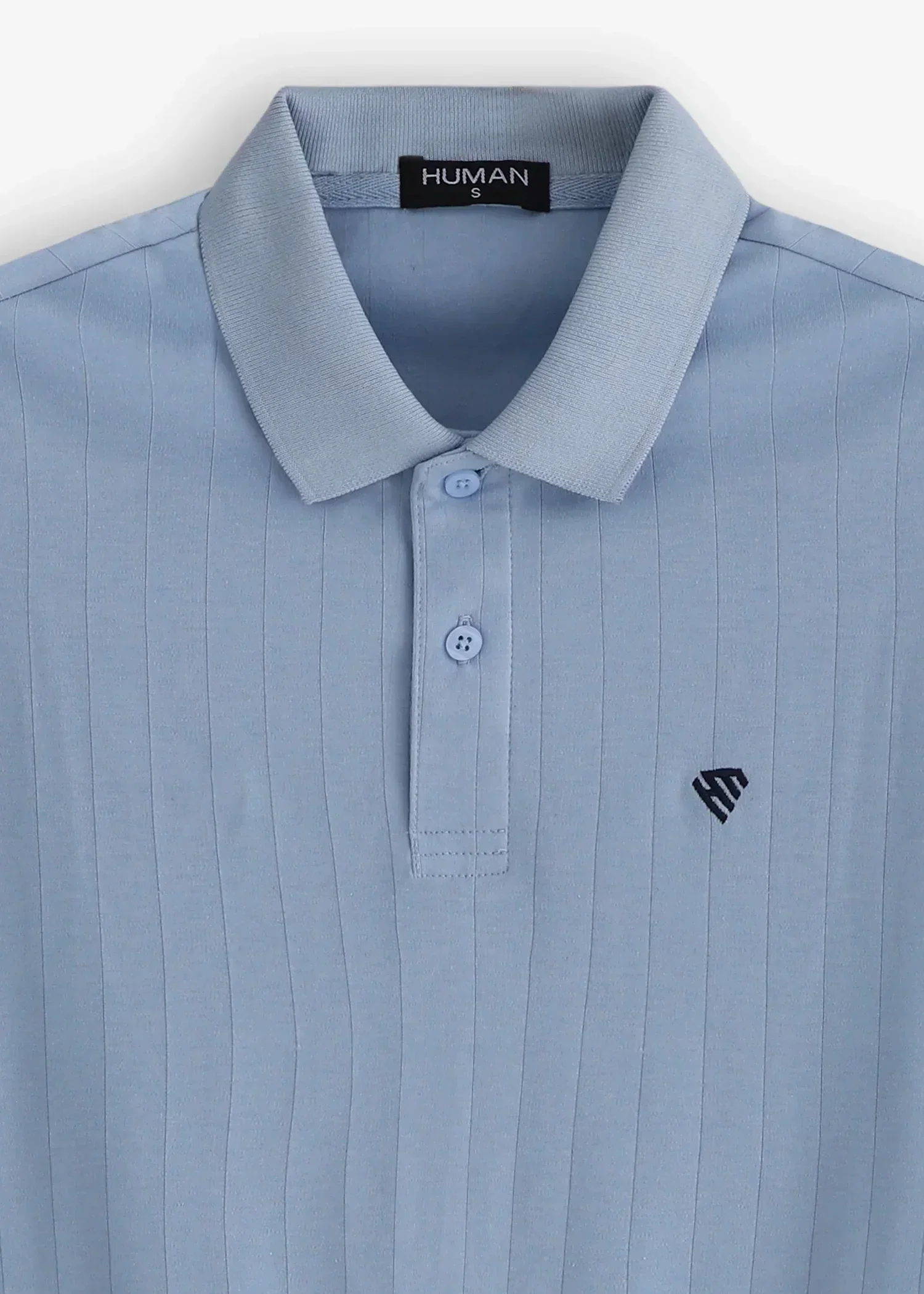 WOMEN SKY BLUE DROP NEEDLE POLO - Image 3