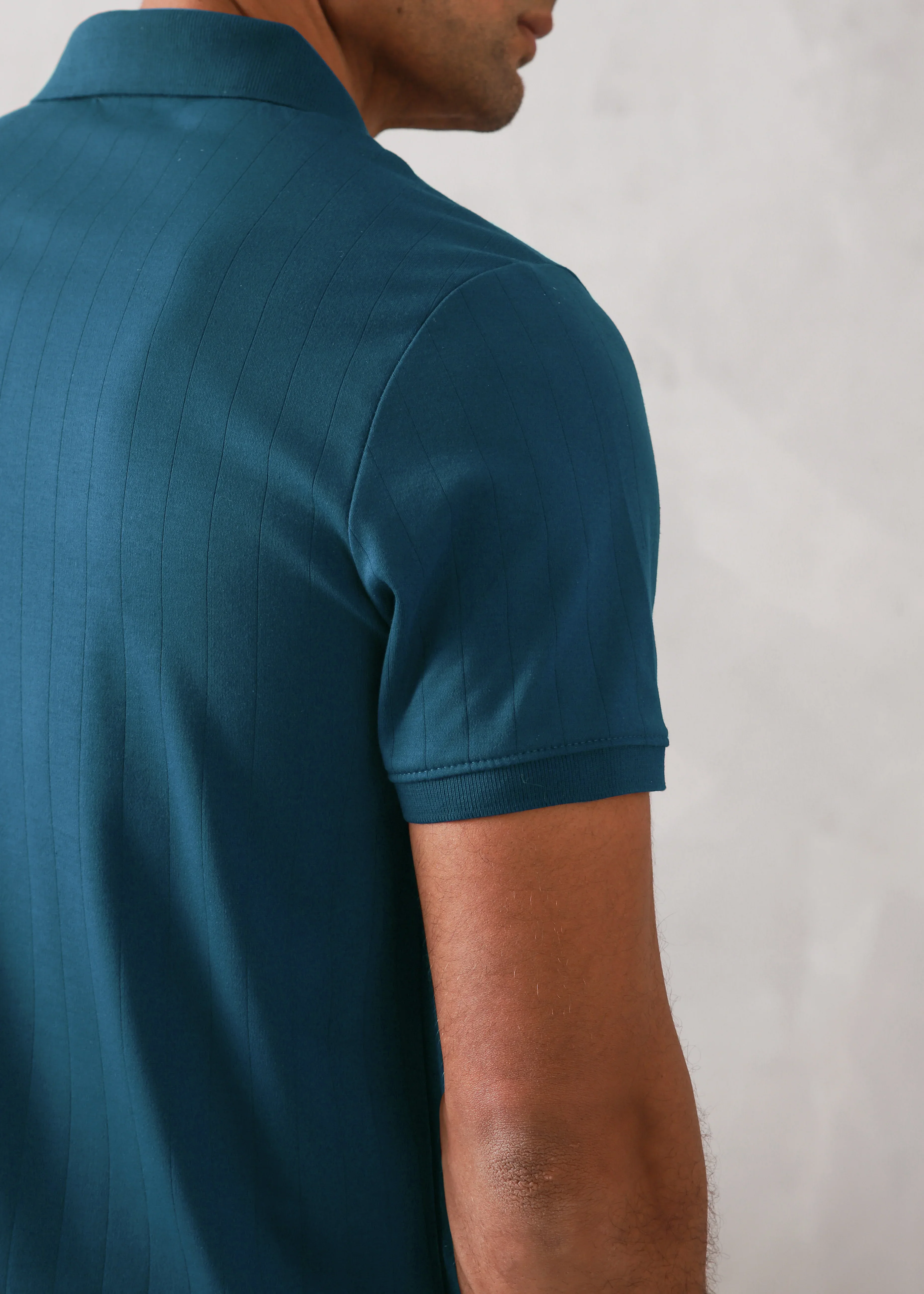 TEAL DROP NEEDLE POLO - Image 3