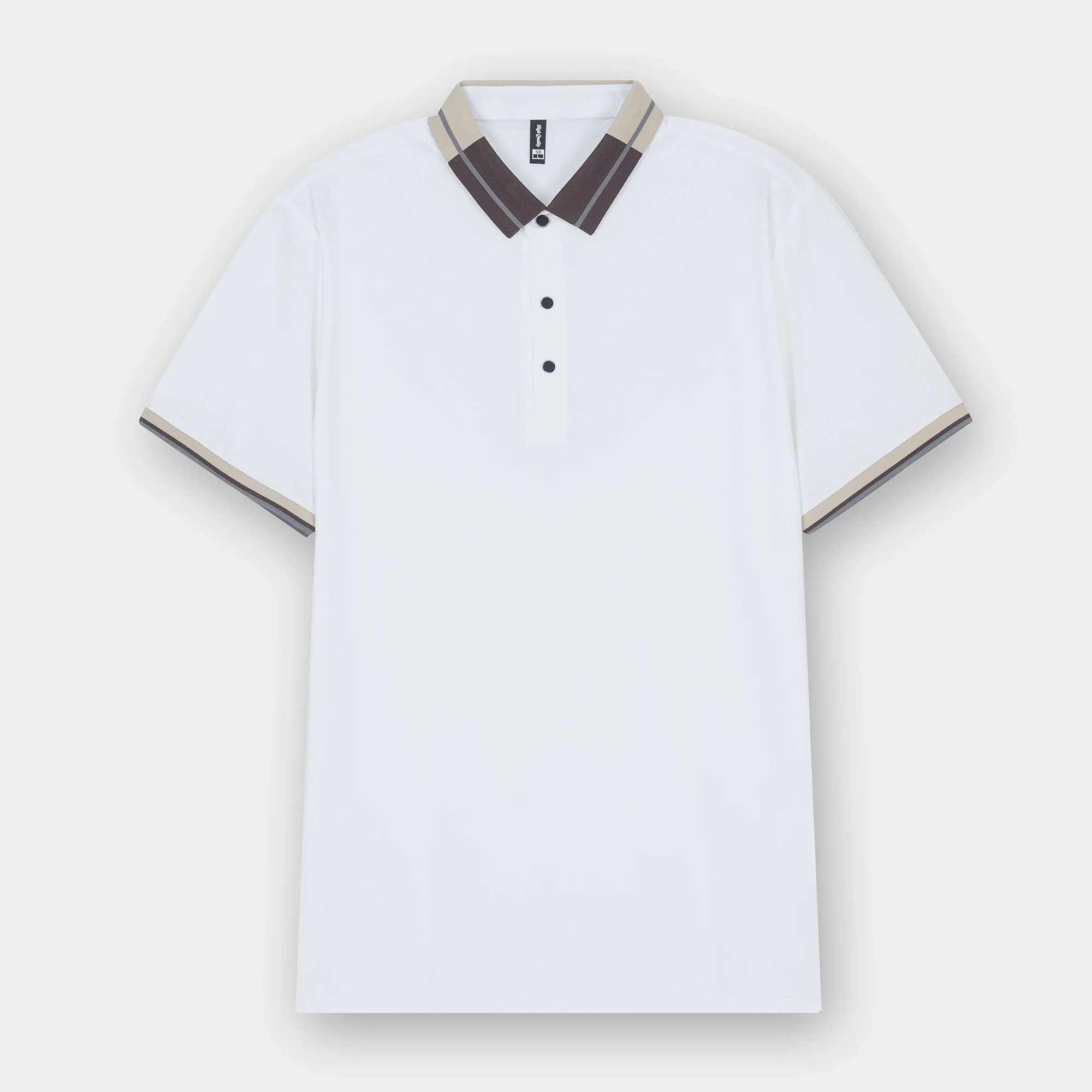 WHITE MONARCH COLLAR POLO - Image 2