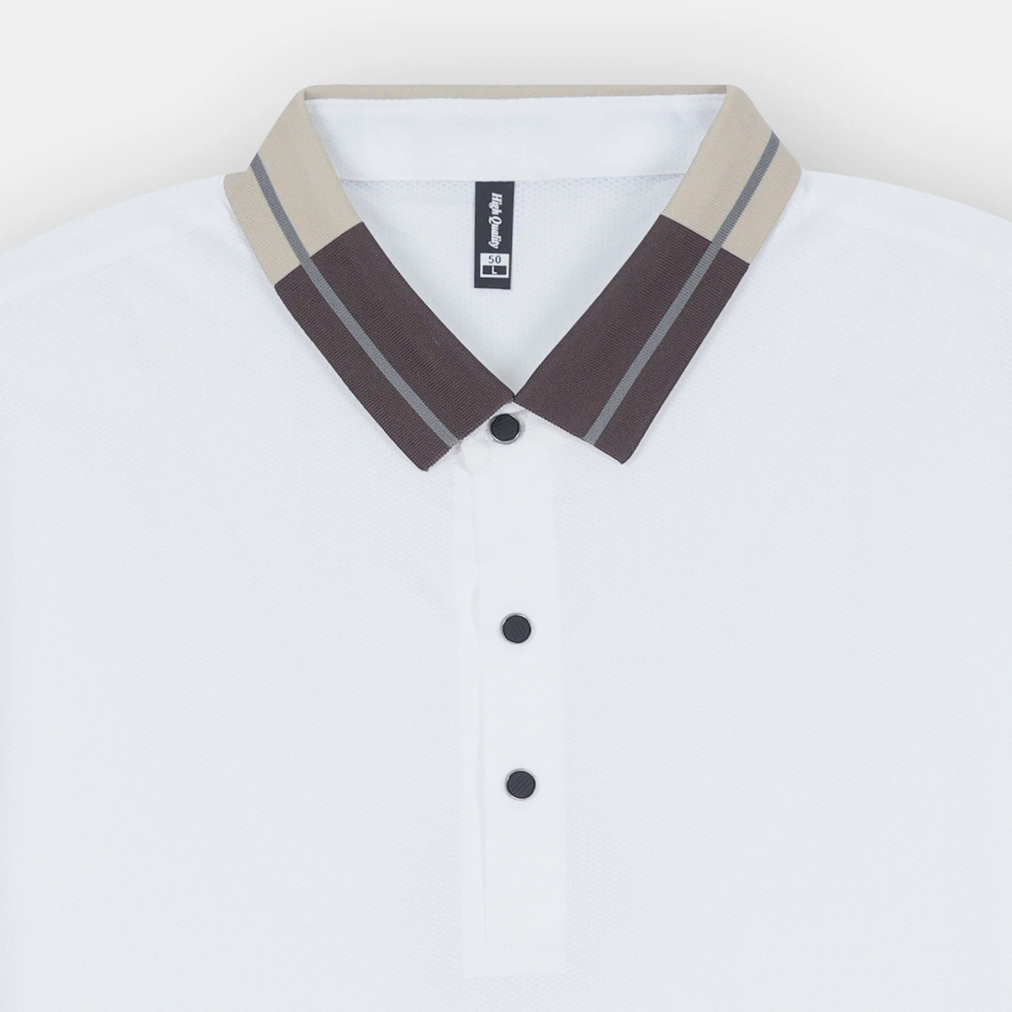 WHITE MONARCH COLLAR POLO - Image 4