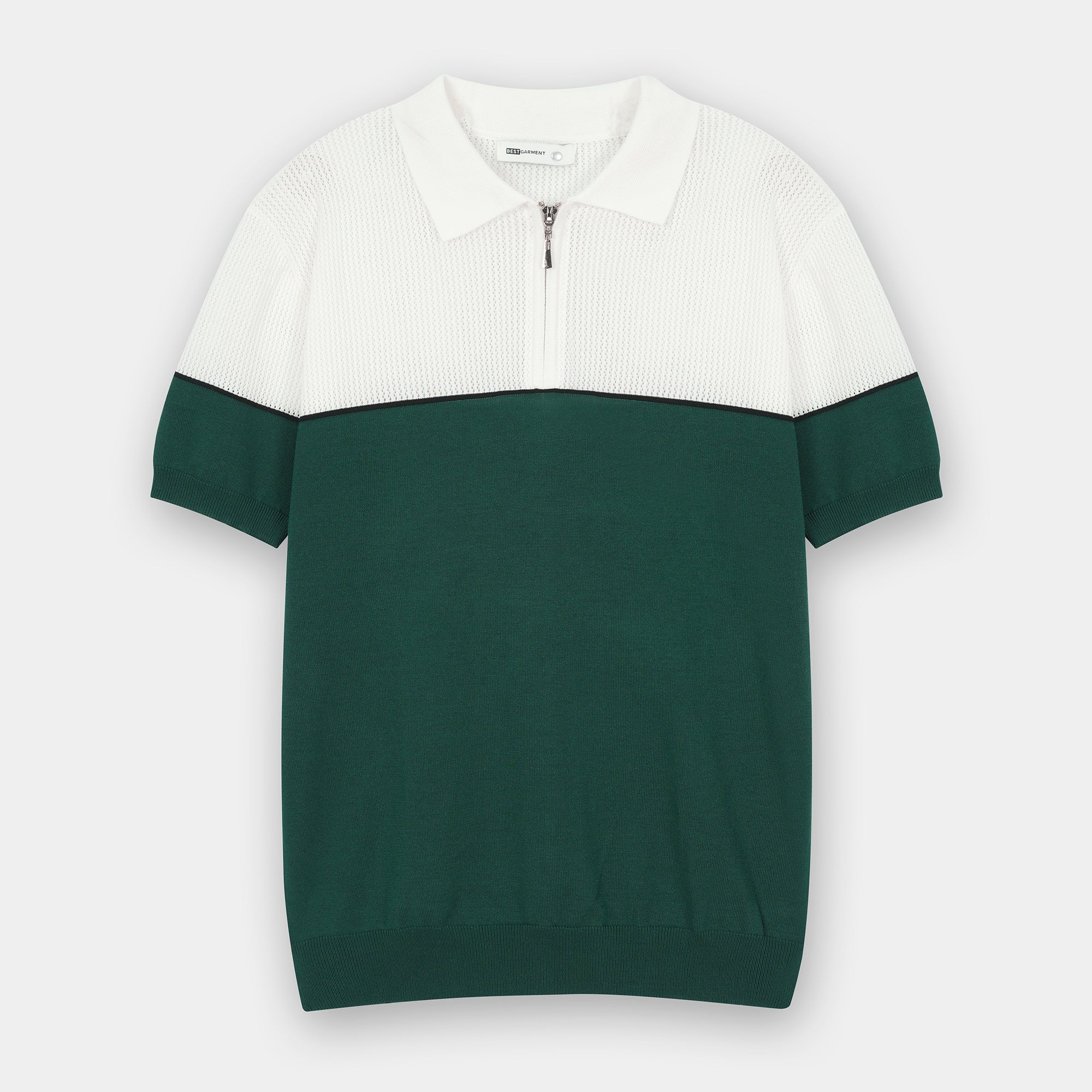 WHITE RIVIERA KNIT POLO - Image 2