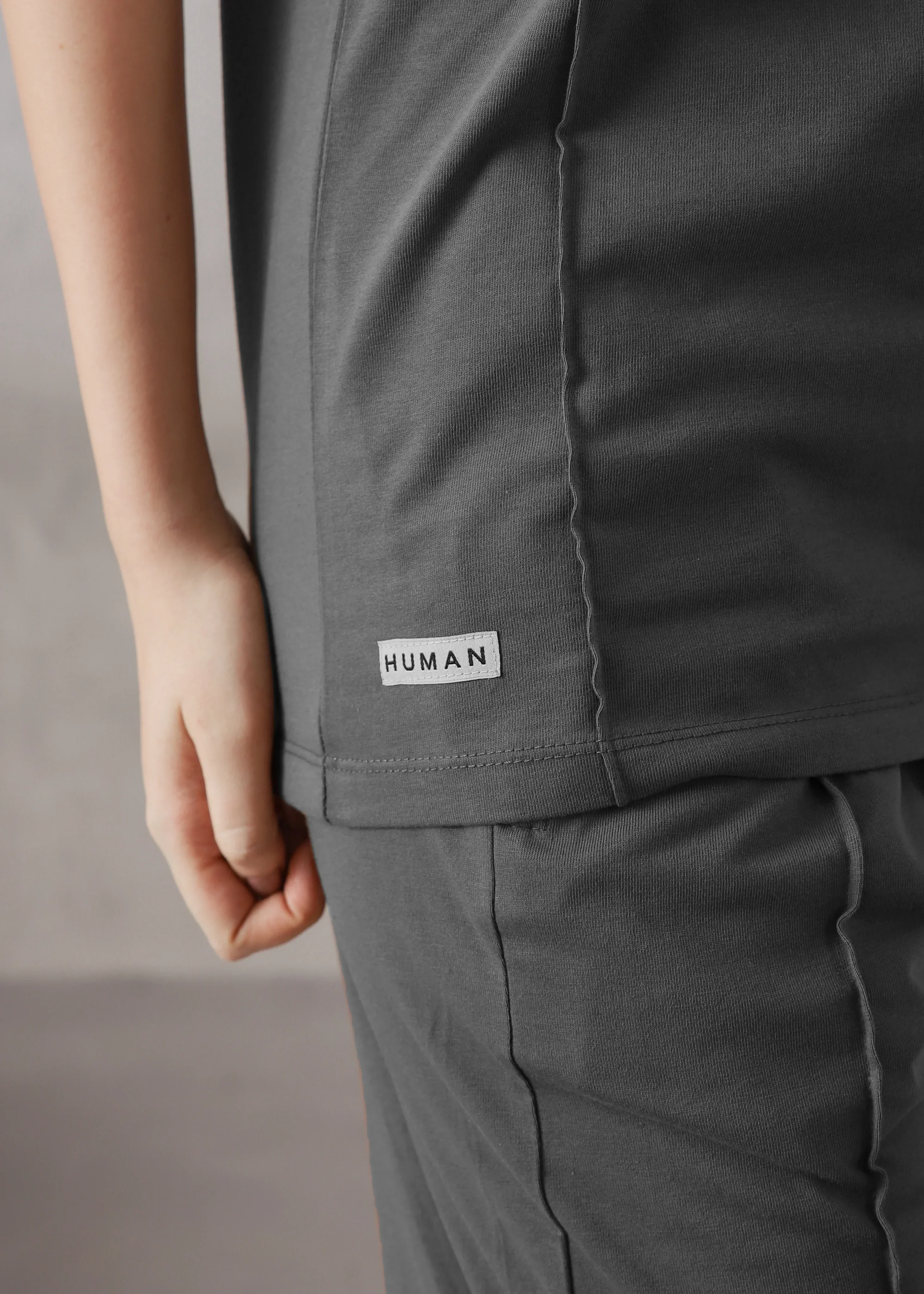 WOMEN DARK GREY PINTUCK TRACKSUIT - Image 5