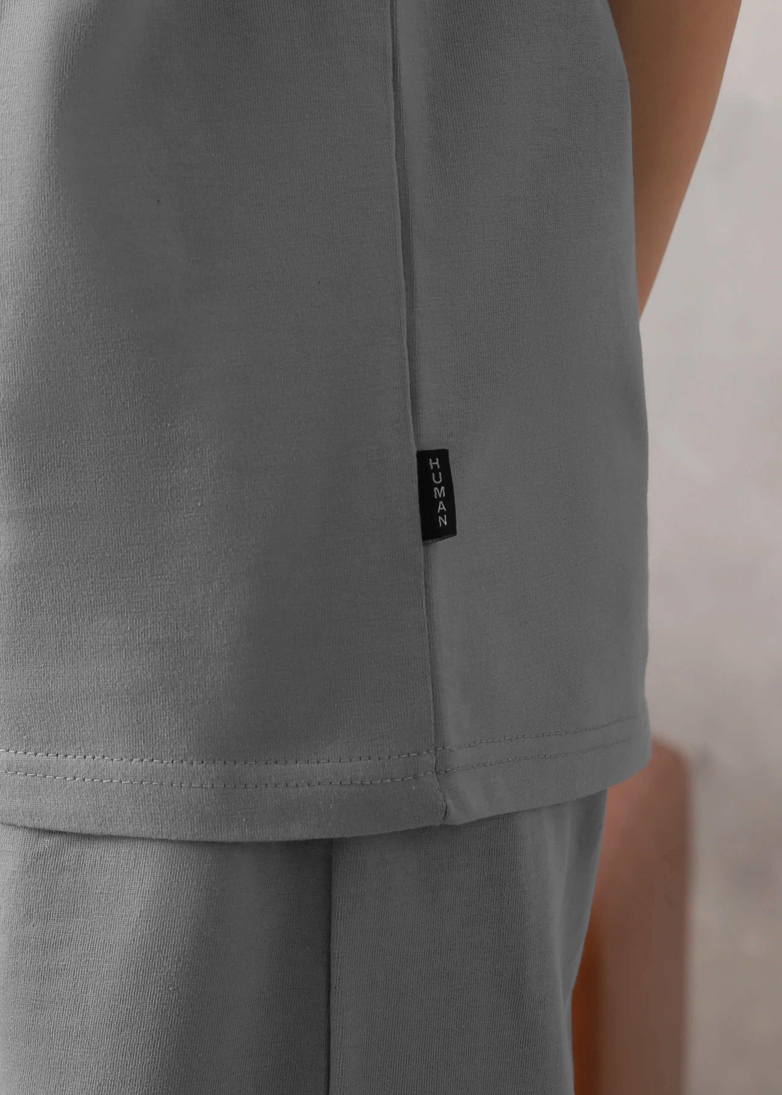 WOMEN ELITE COMFORT-100% COTTON ASH GREY TRACKSUIT - Image 4