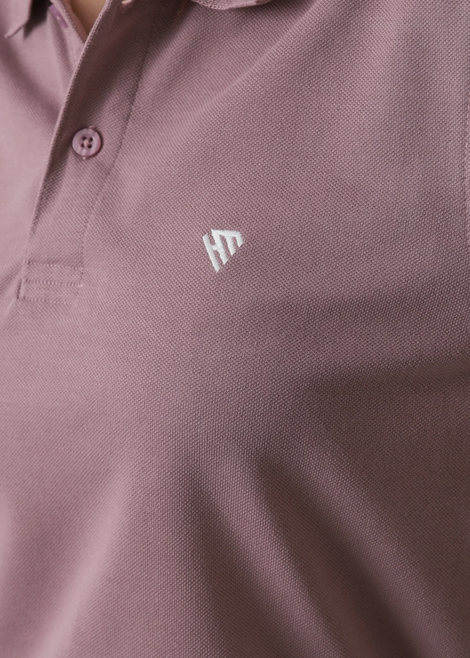 WOMEN MAUVE BASIC POLO - Image 3