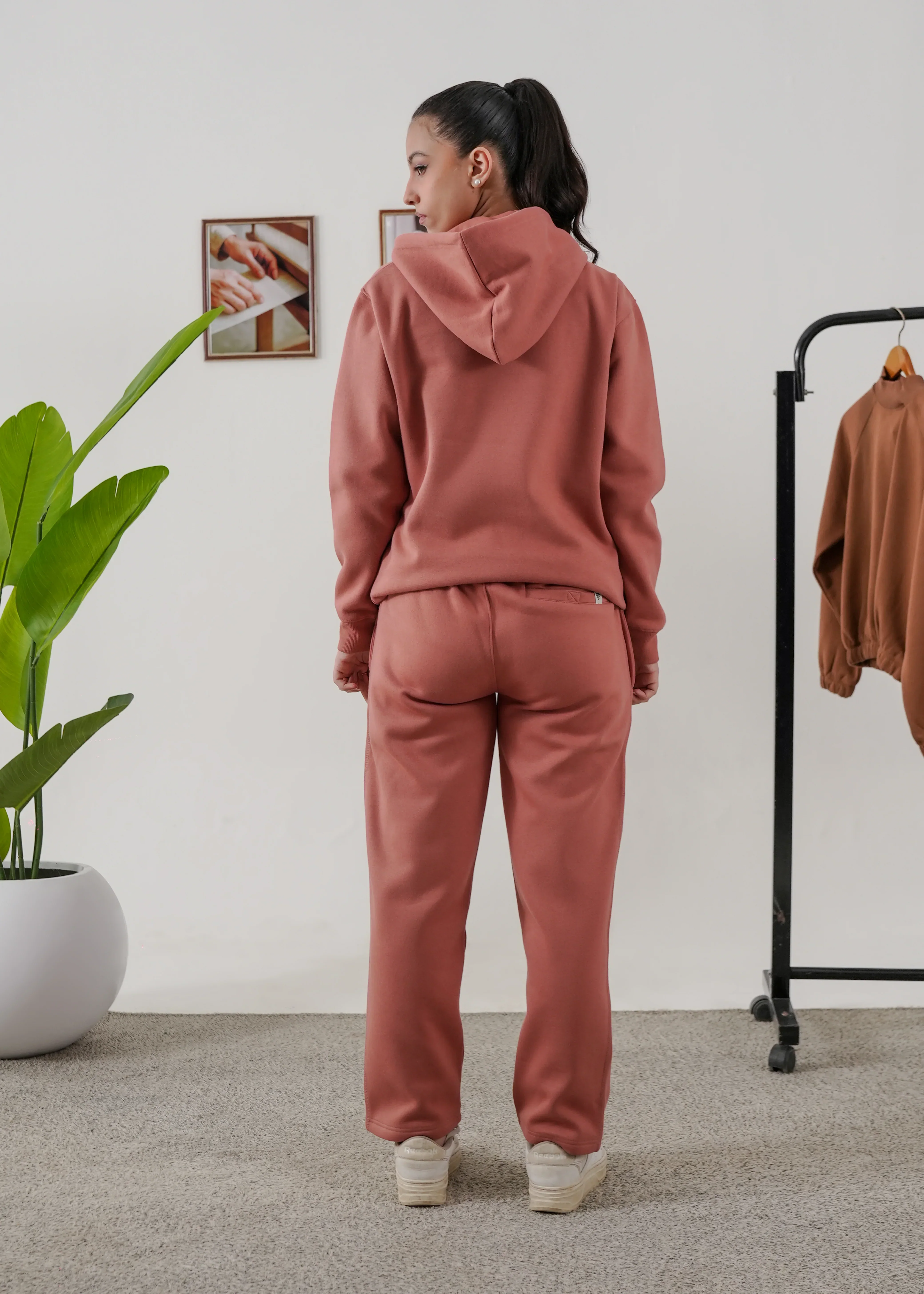 WOMEN PURE COMFORT COTTON FLEECE PEACH CORD-SET - Image 3