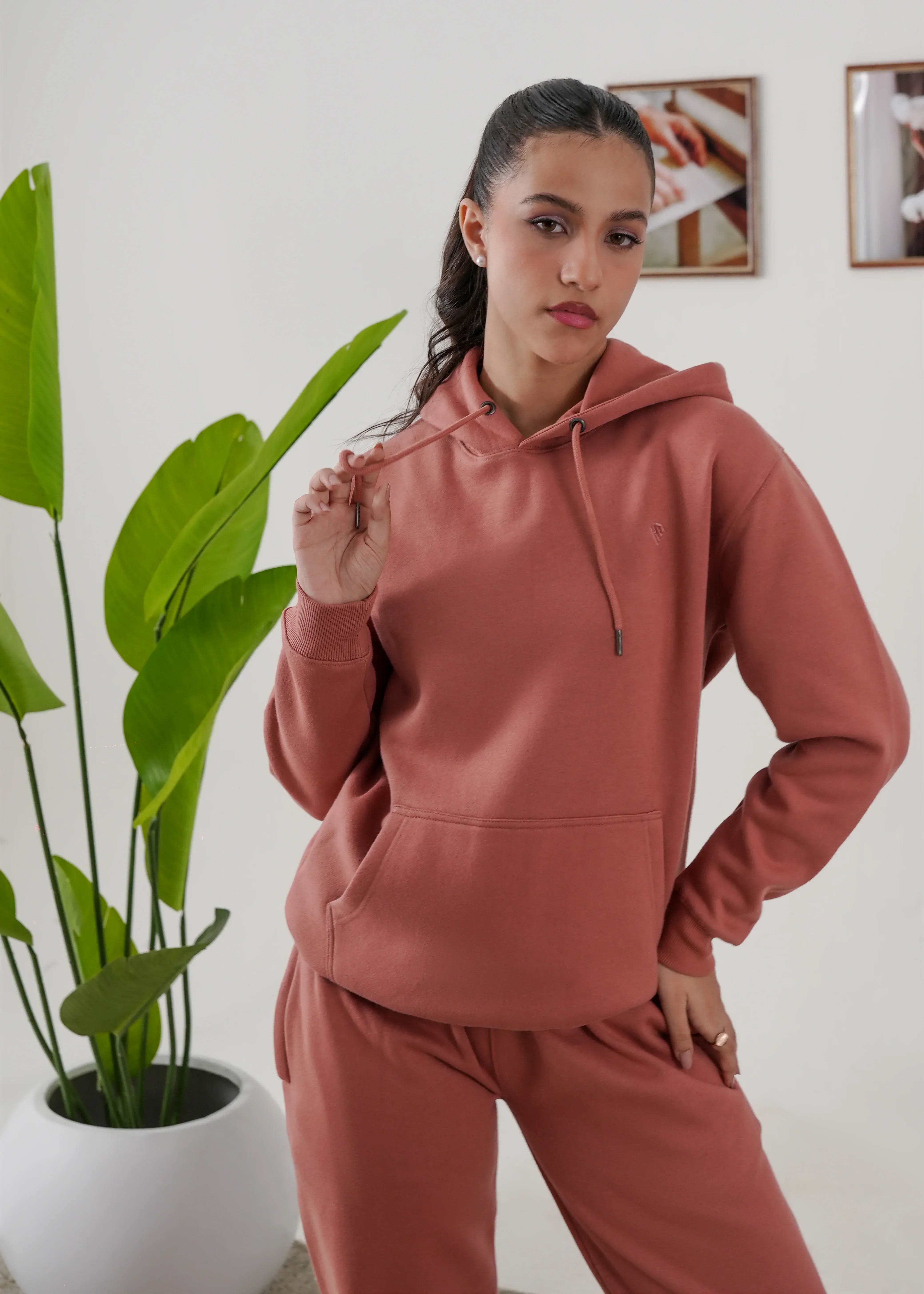 WOMEN PURE COMFORT COTTON FLEECE PEACH CORD-SET - Image 6