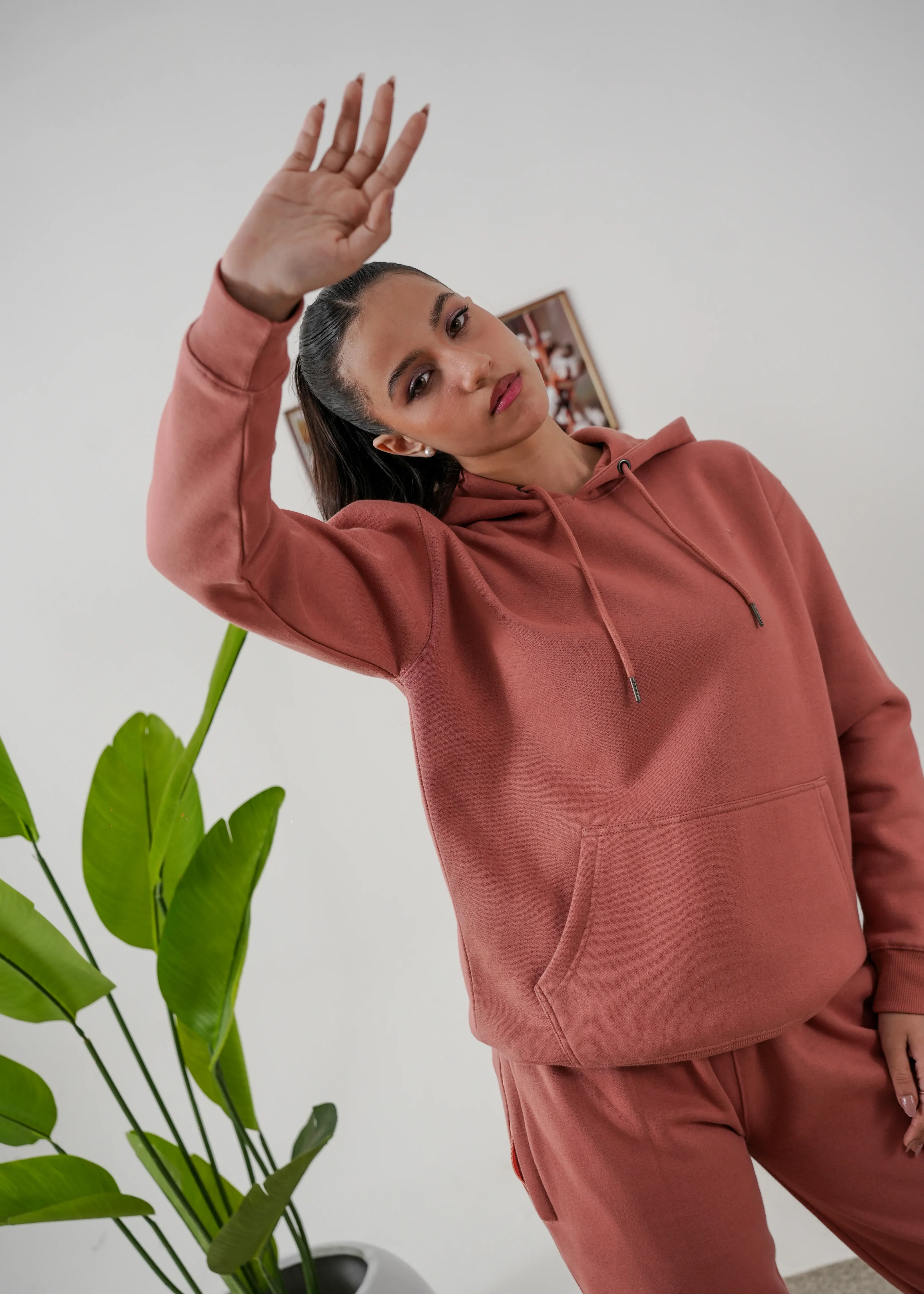 WOMEN PURE COMFORT COTTON FLEECE PEACH CORD-SET - Image 7