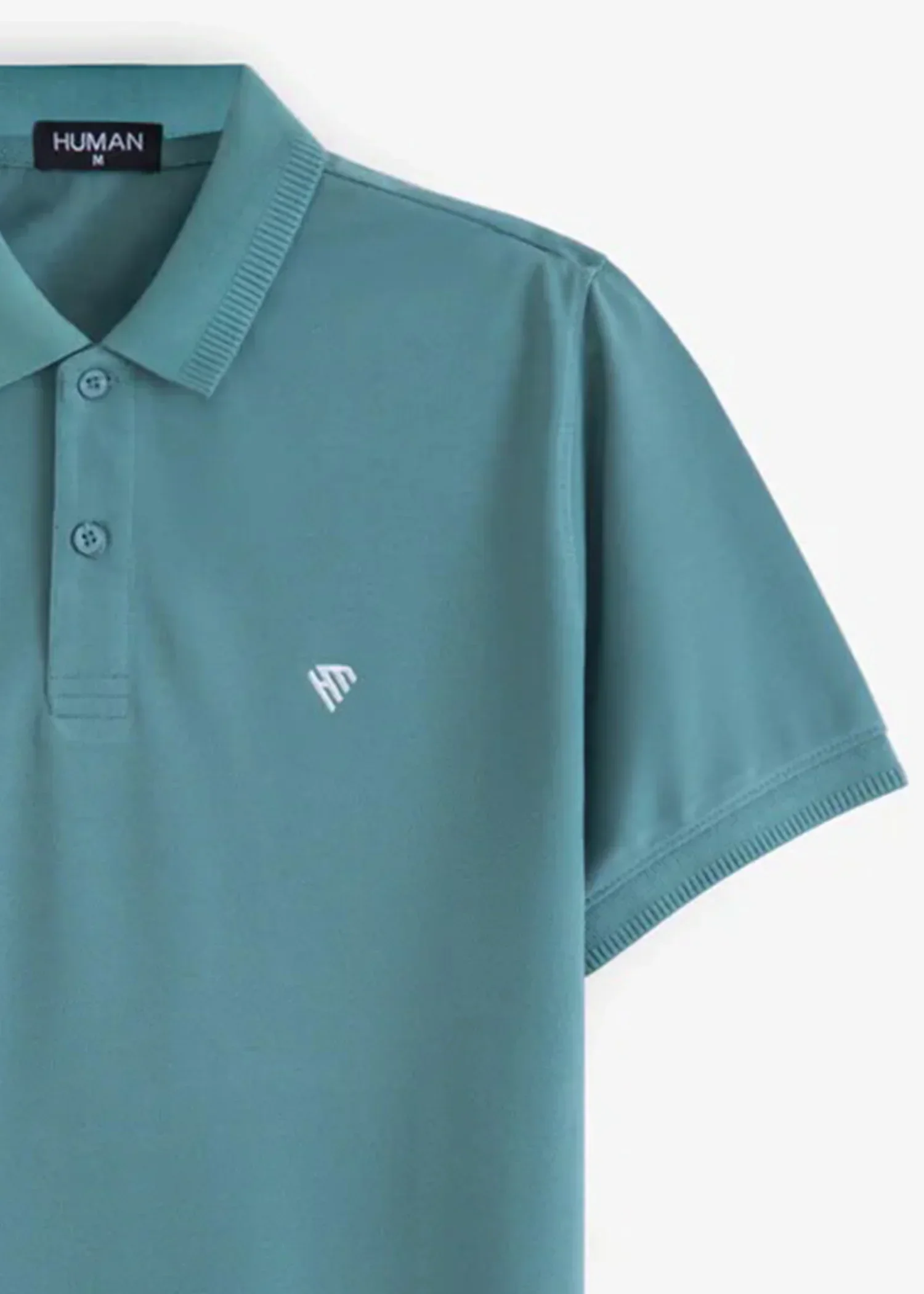 WOMEN SEA GREEN BASIC POLO - Image 3
